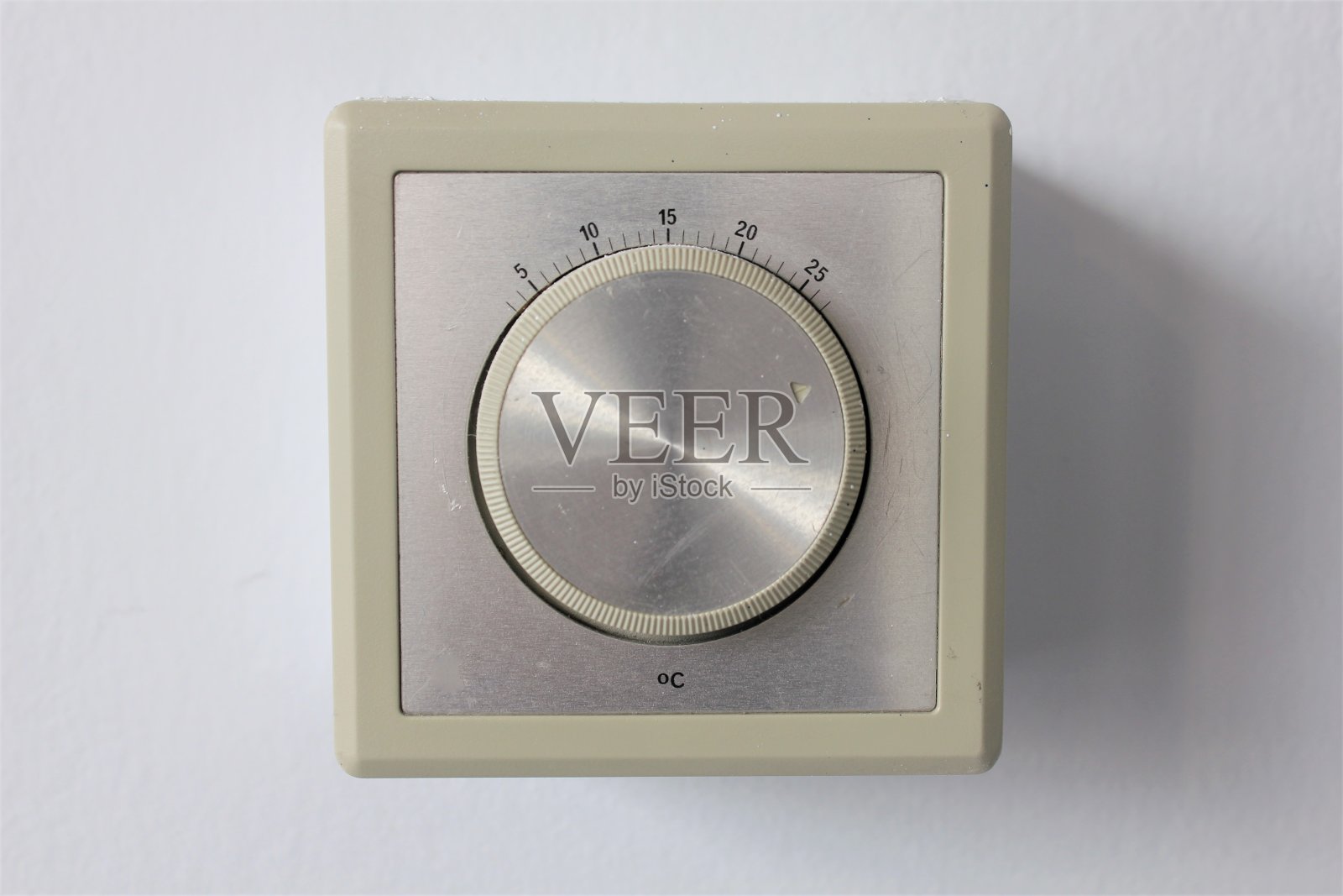 复古的墙恒温器照片摄影图片