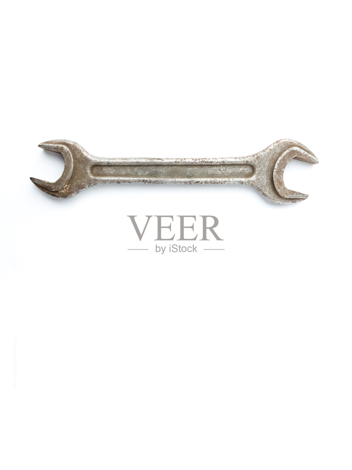 老生锈的扳手扳手孤立在白色背景上照片摄影图片