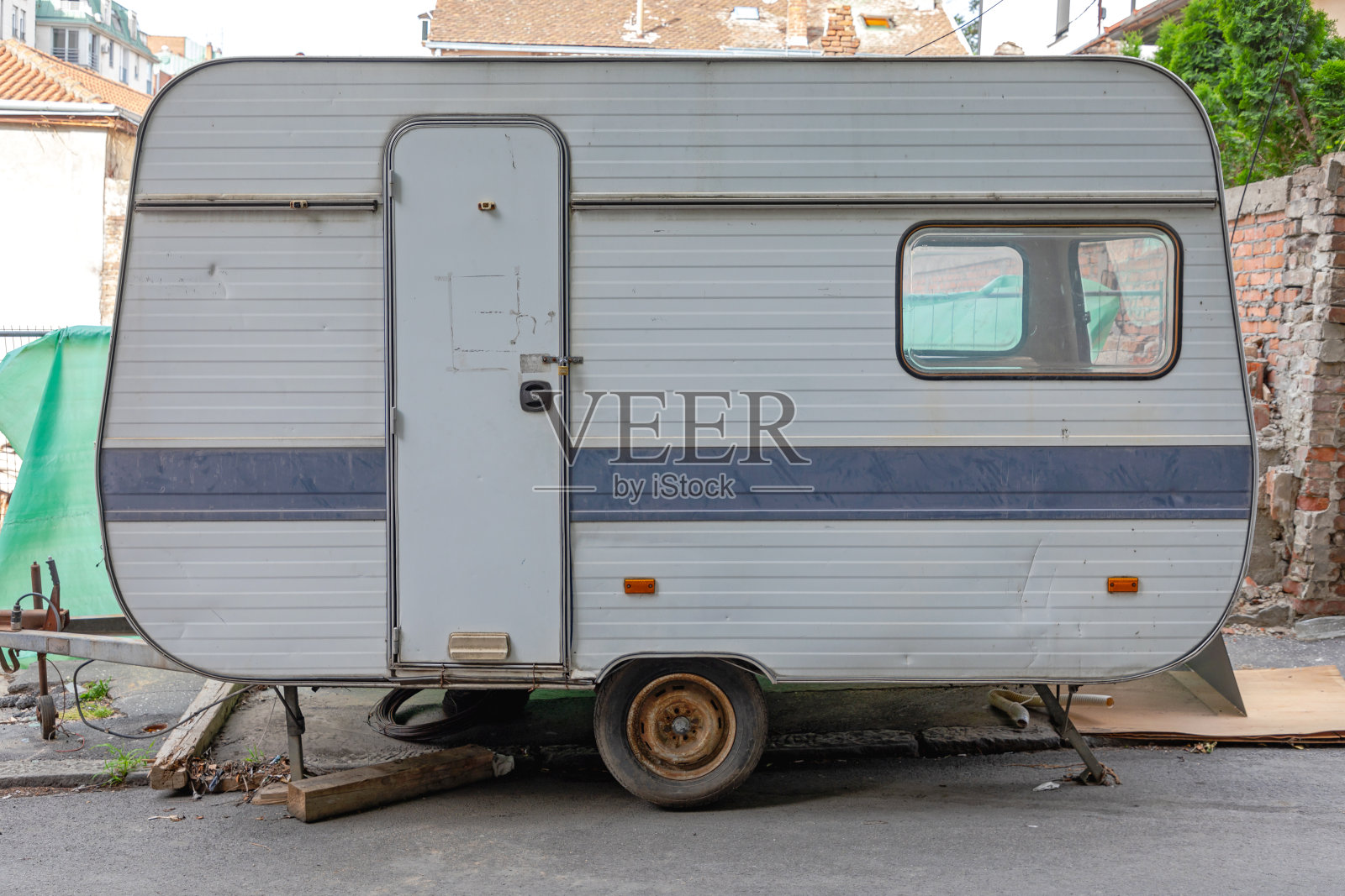 老露营拖车照片摄影图片