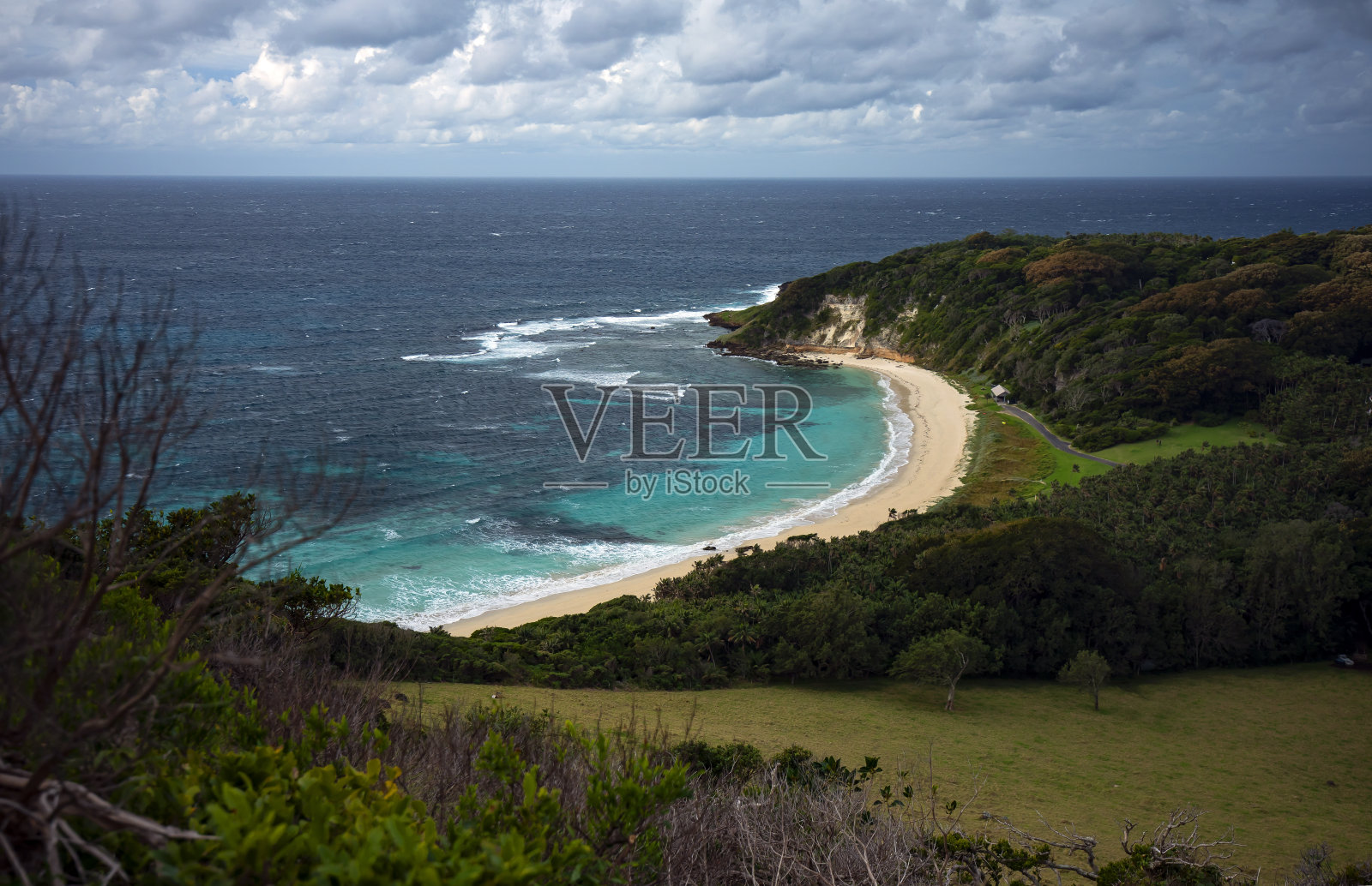 豪勋爵岛的奈德海滩照片摄影图片