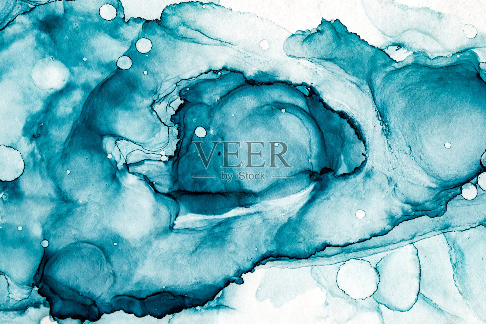 抽象色彩背景，手绘酒精画，液体墨技法照片摄影图片