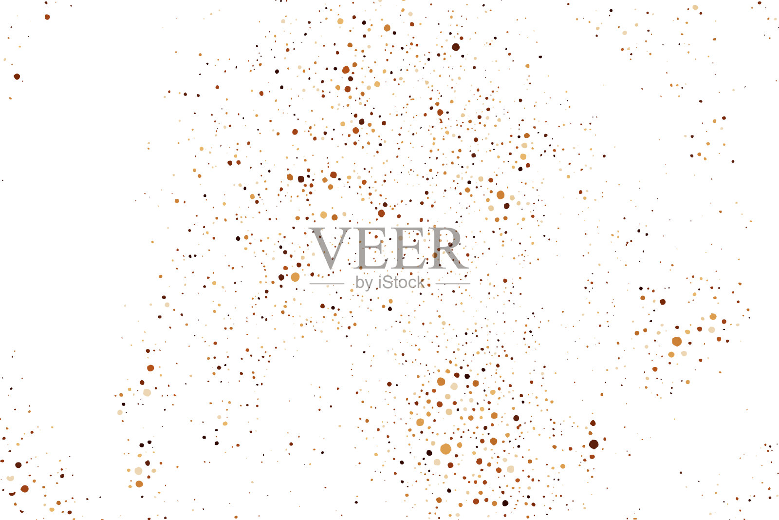 咖啡颜色纹理分离在白色背景。插画图片素材