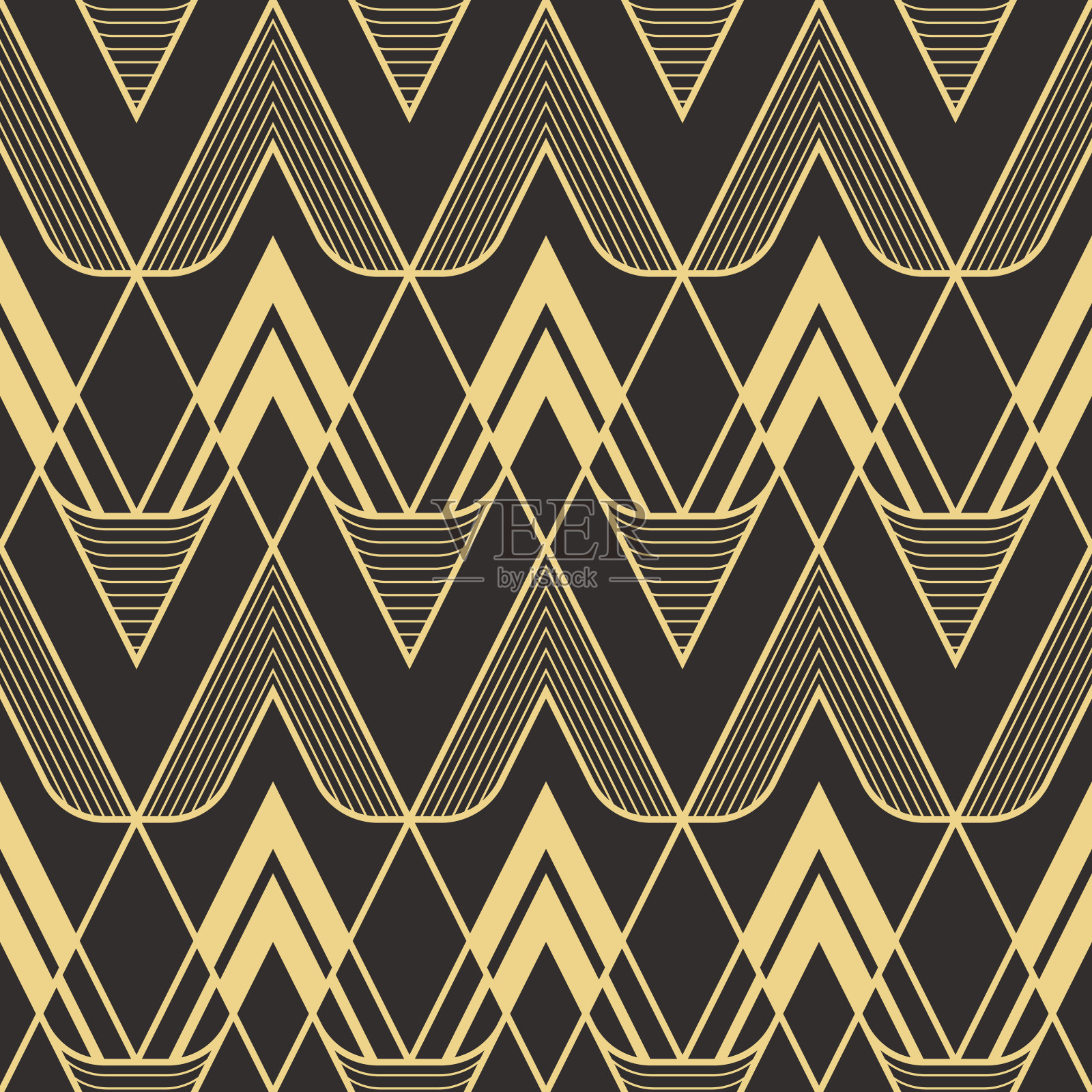 抽象装饰艺术几何无缝图案插画图片素材