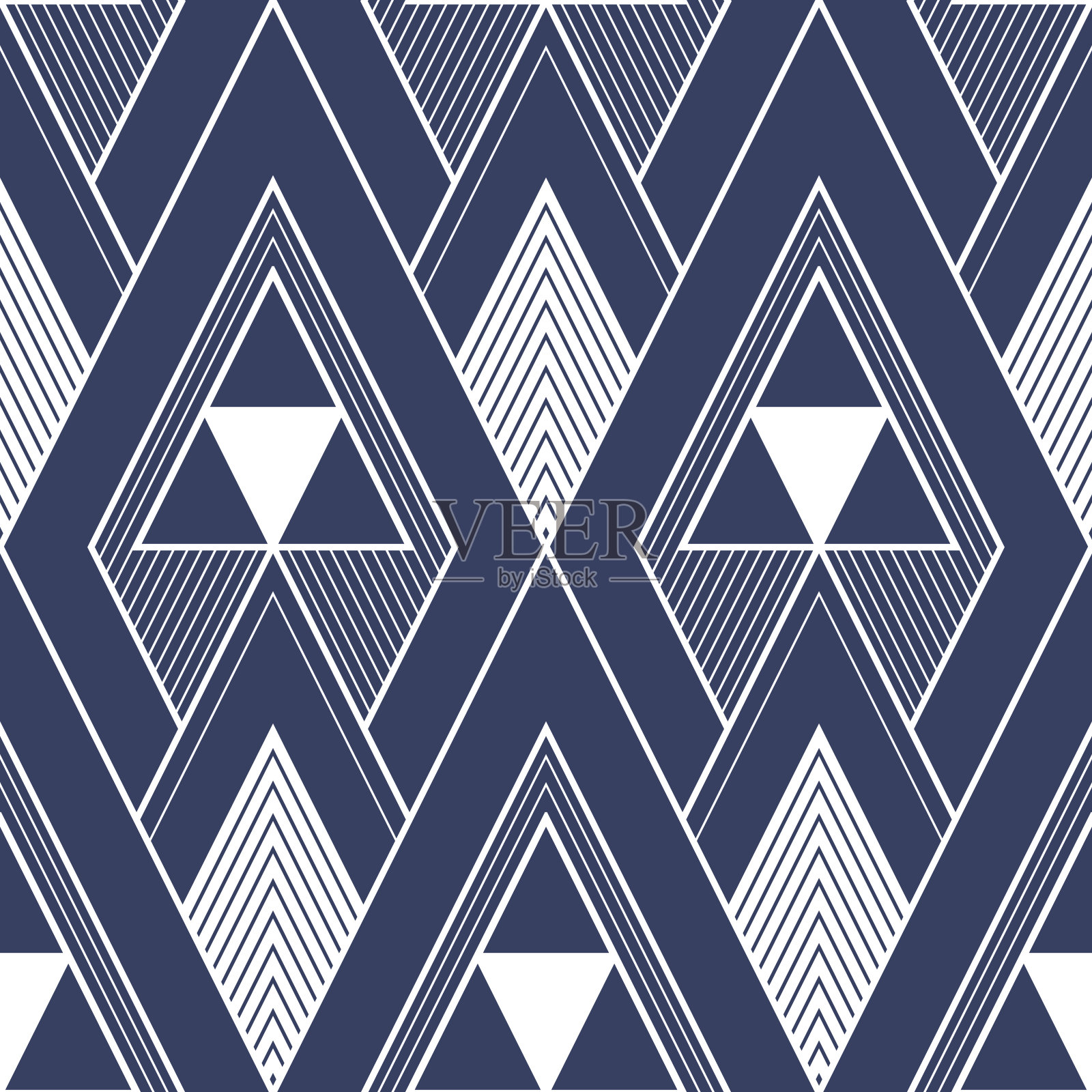 抽象几何优雅图案与白线插画图片素材