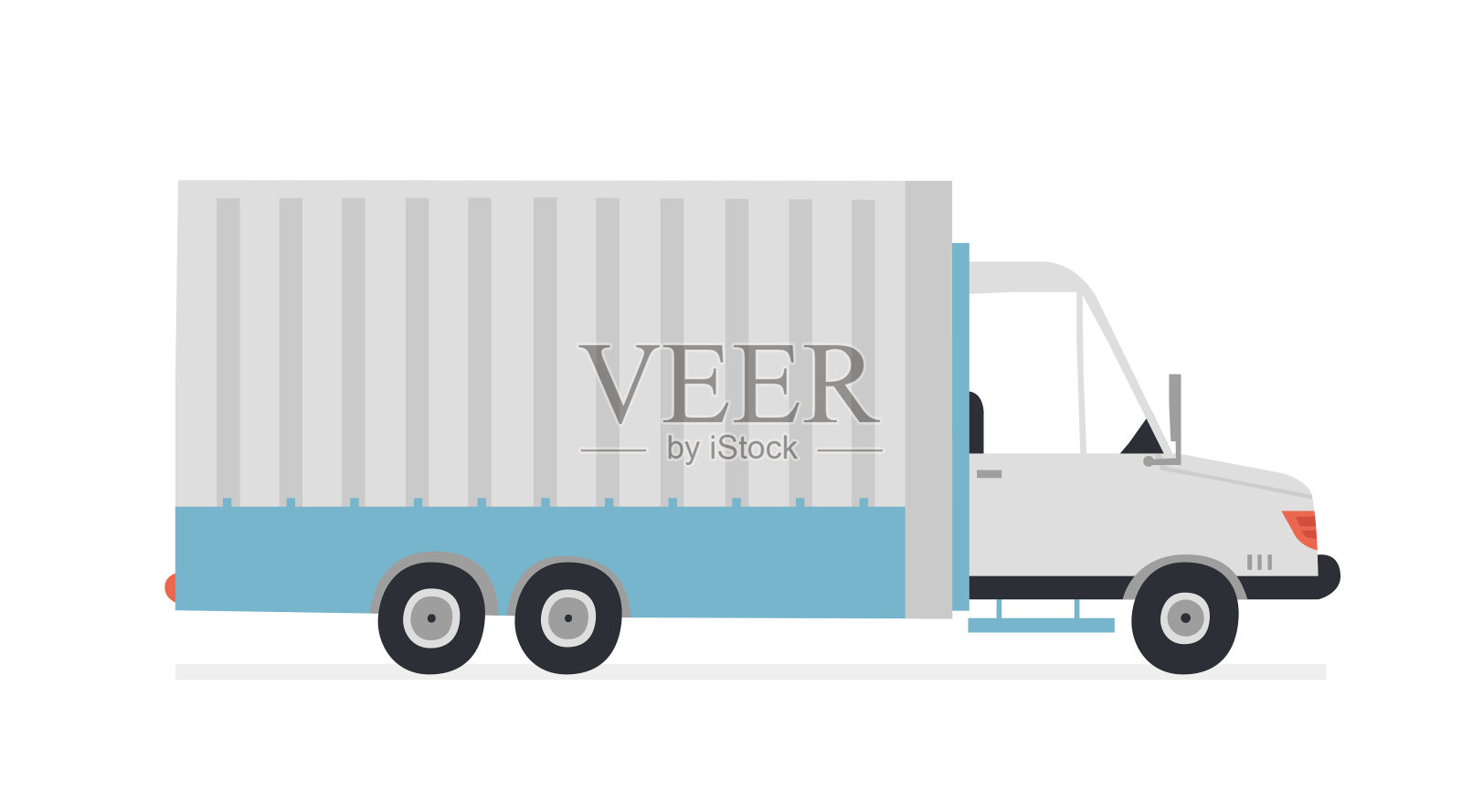 卡通卡车车辆矢量插图插画图片素材