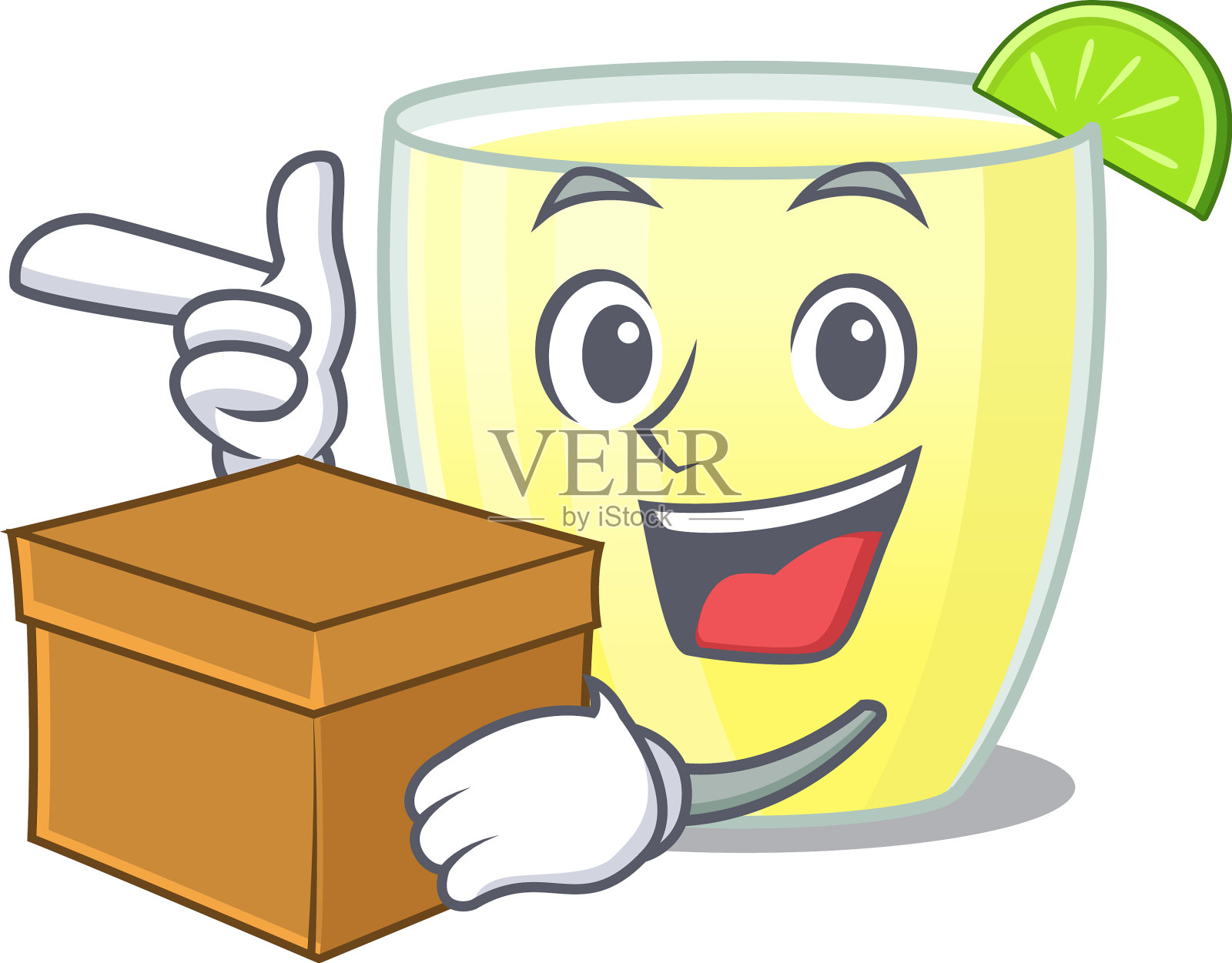 欢快的代基里鸡尾酒卡通设计设计元素图片