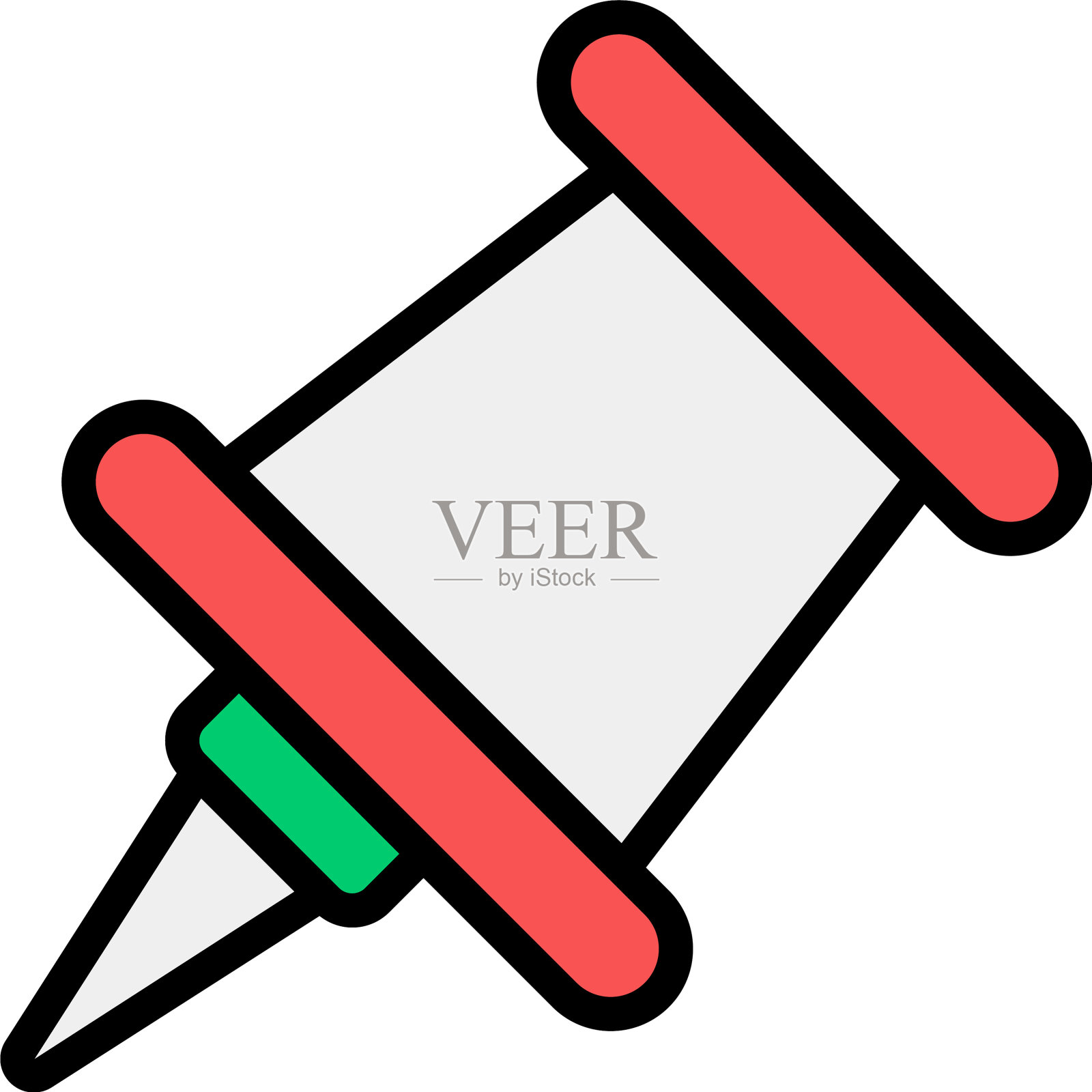 图钉插画图片素材