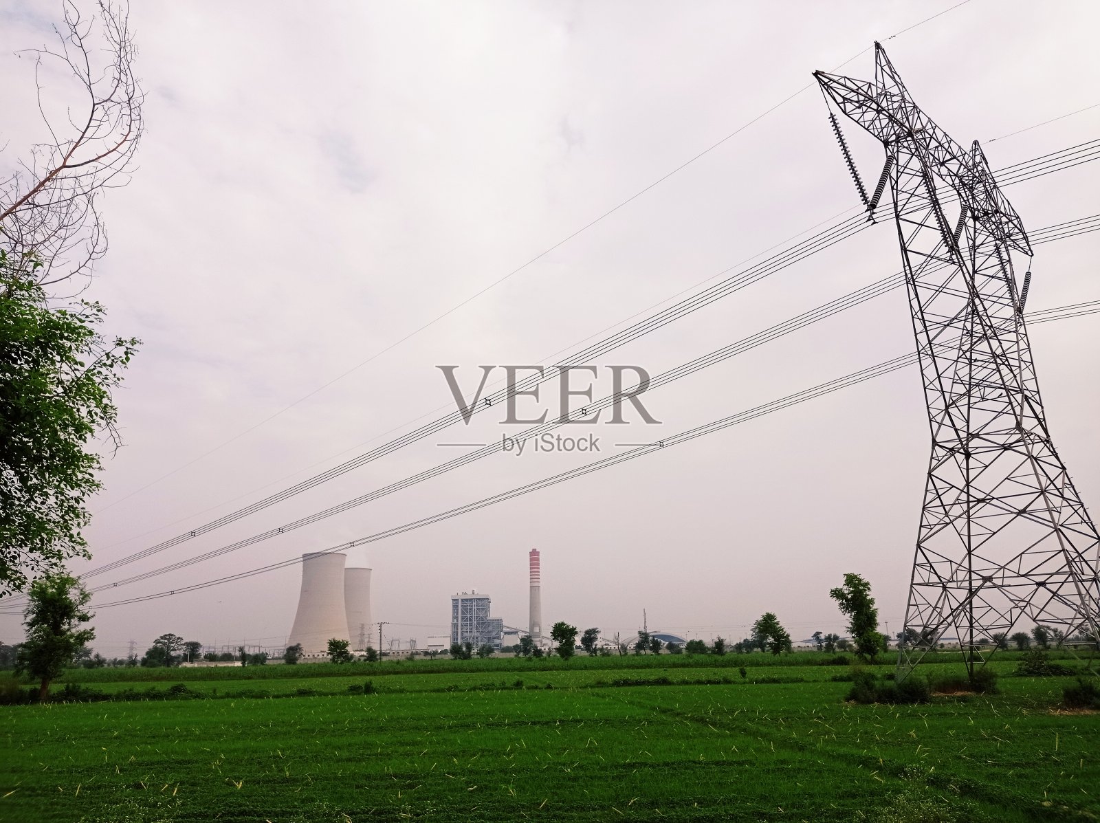 燃煤电厂照片摄影图片