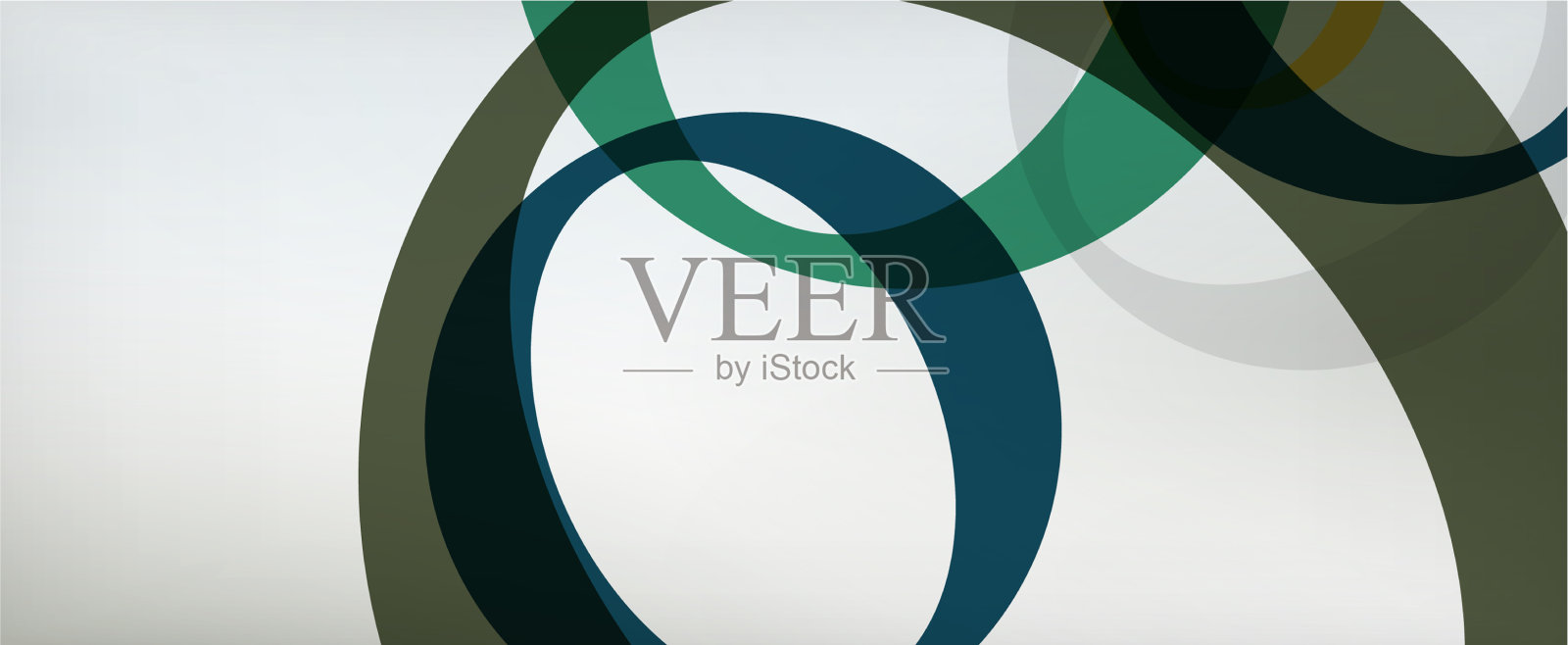 环形几何形状o字母重复插画图片素材