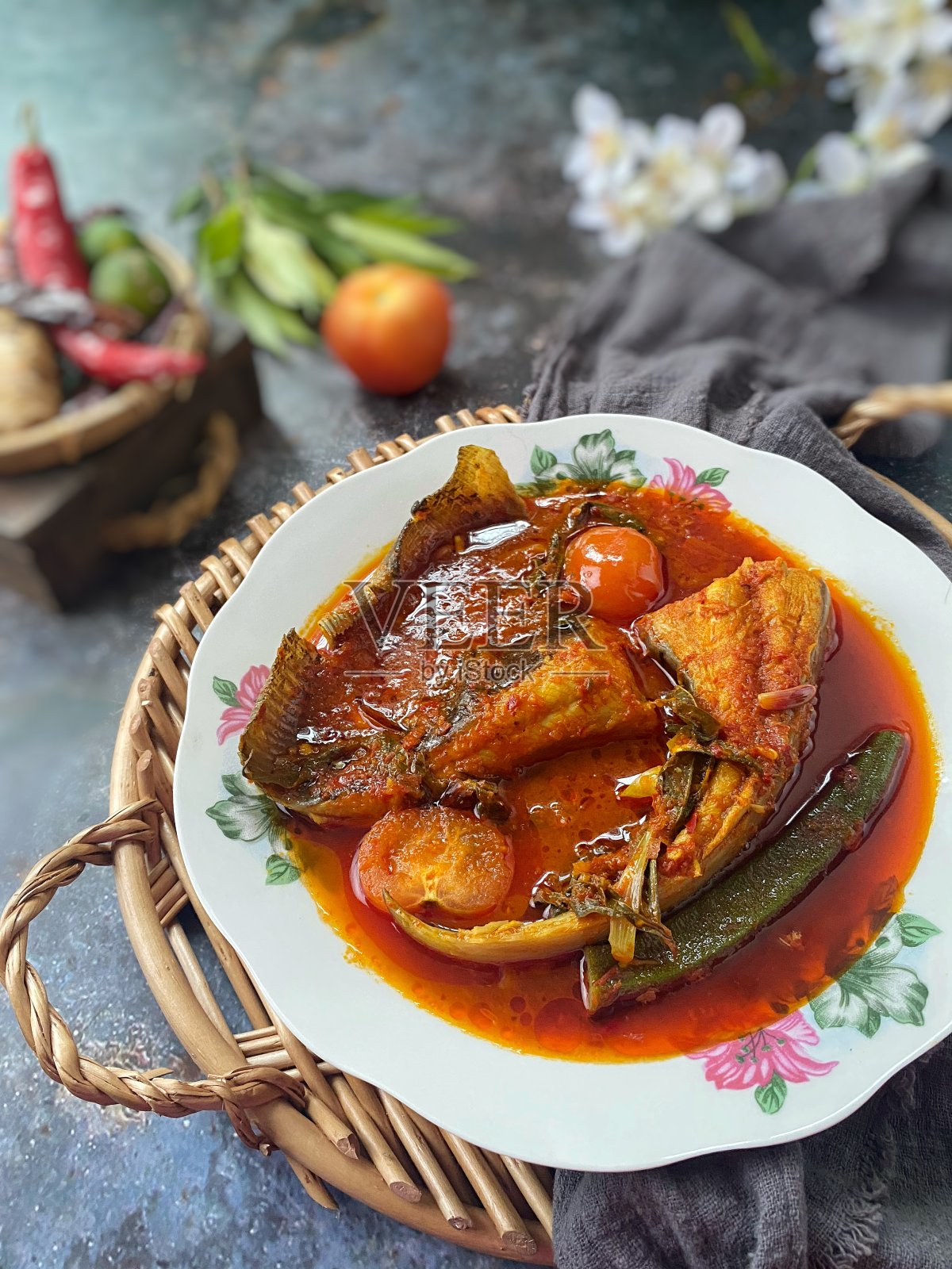 辣的酸的黄貂鱼照片摄影图片