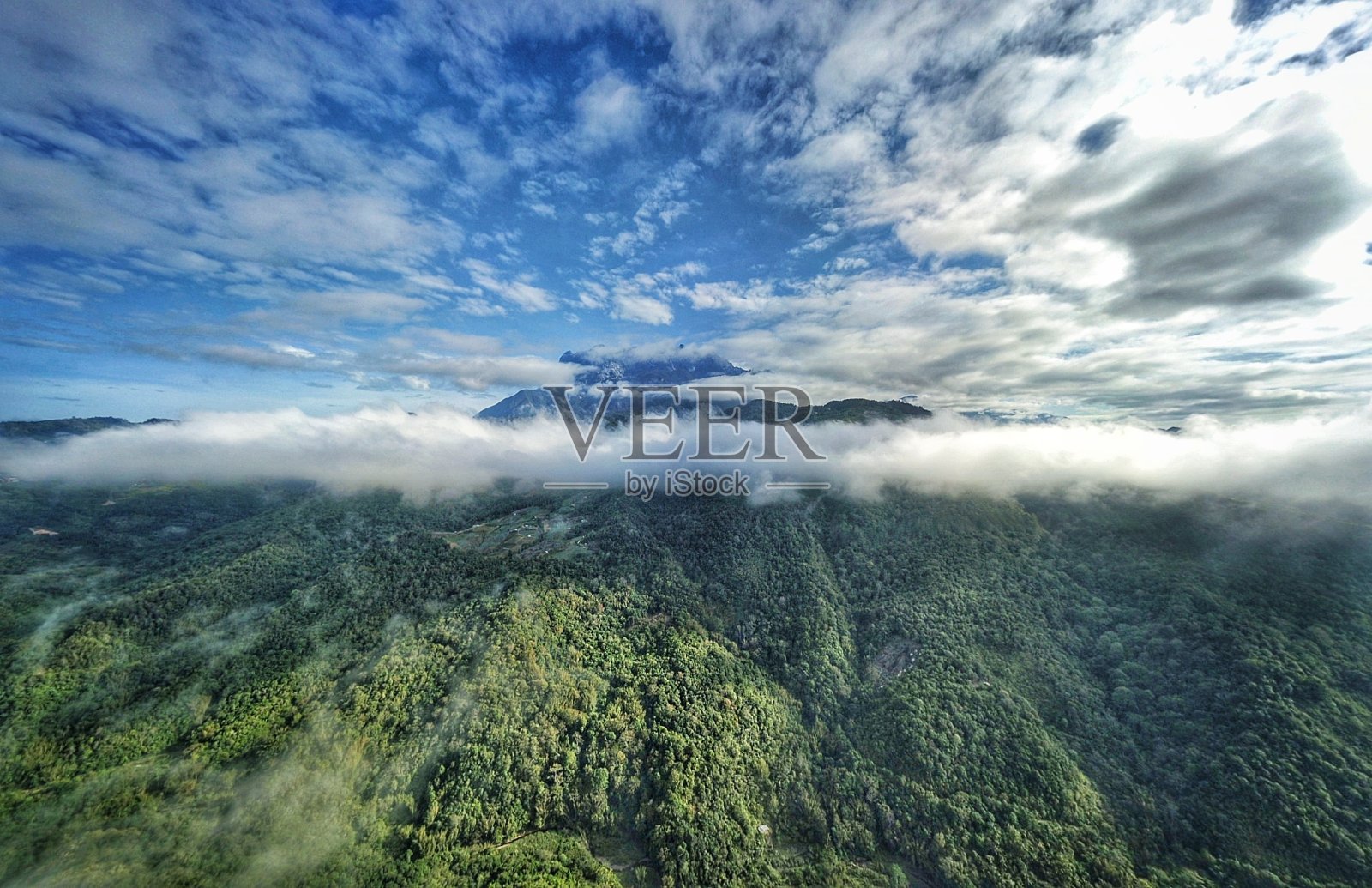 山景鸟瞰图照片摄影图片