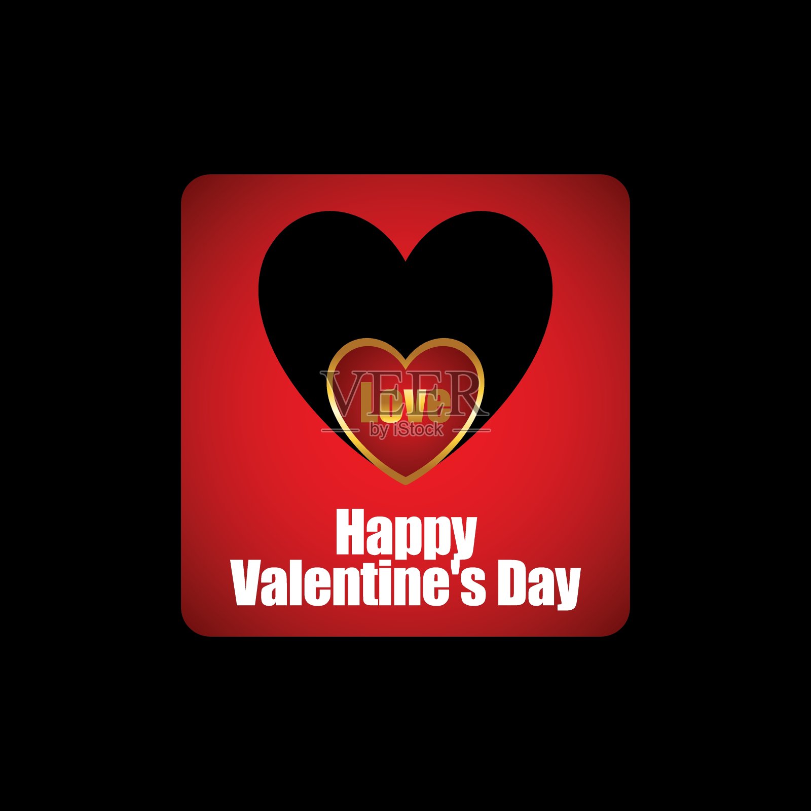 情人节背景：红色爱心，情人节快乐插画图片素材