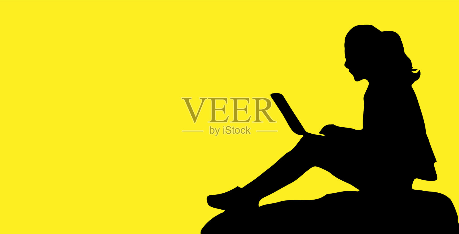 被孤立的女性插画图片素材