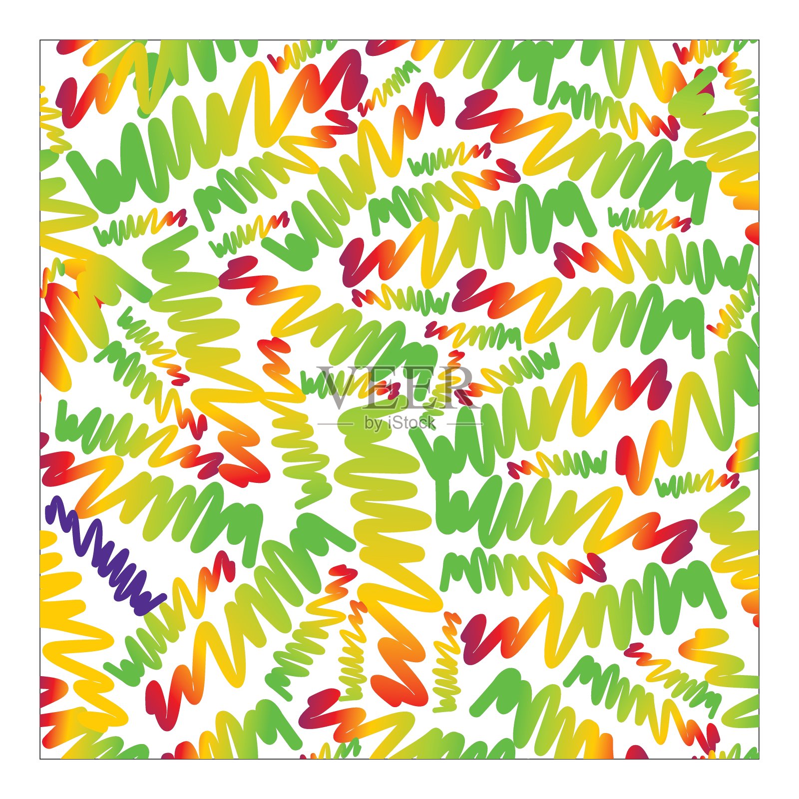 矢量无缝图案、几何图案、乡绅线、叶、果、花无缝图案、几何图案插画图片素材