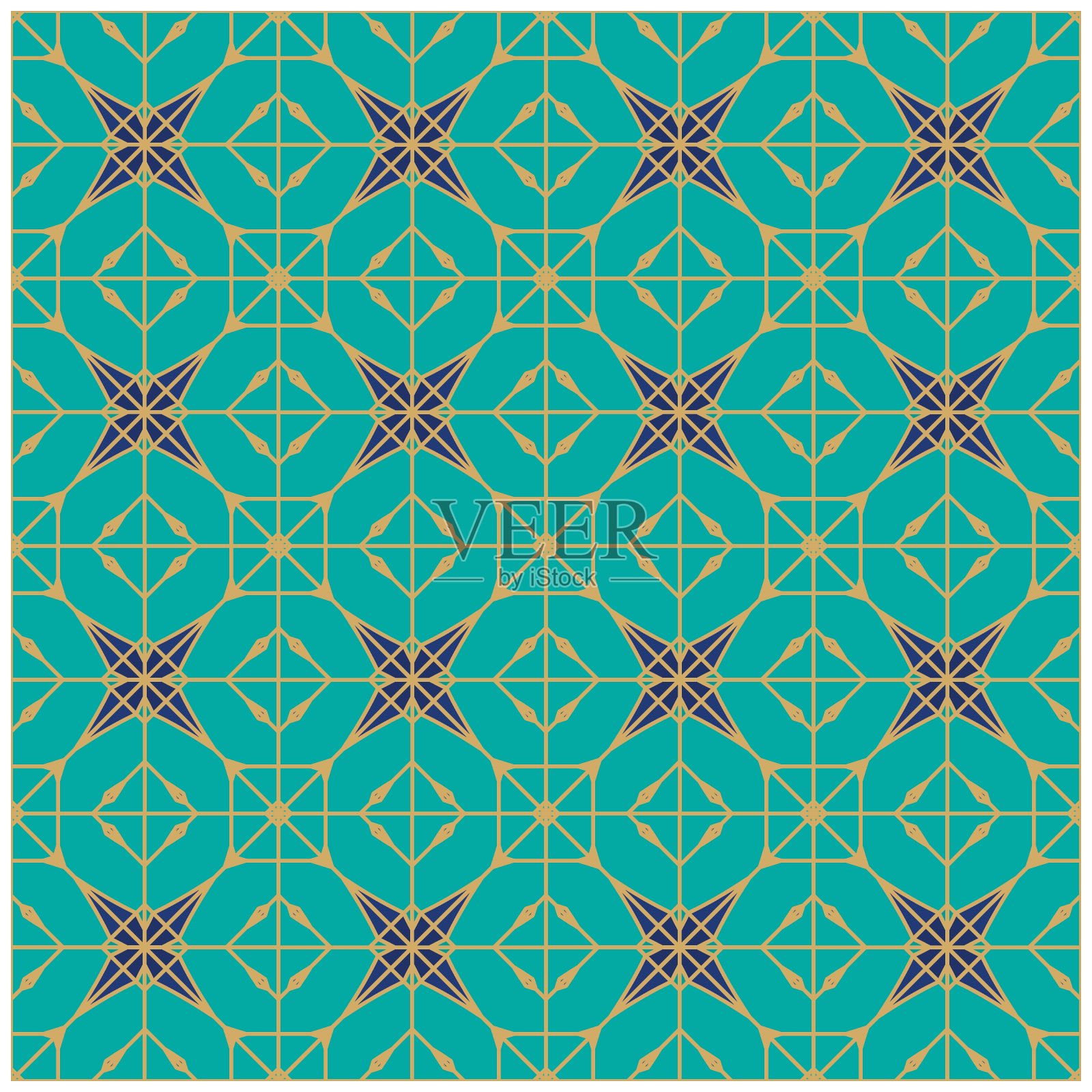 几何矢量无缝图案EPS10矢量图插画图片素材