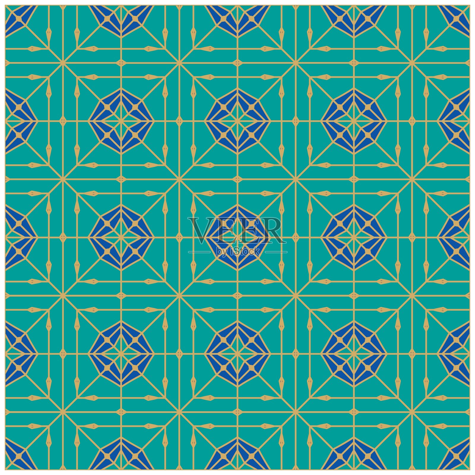 几何矢量无缝图案EPS10矢量图插画图片素材