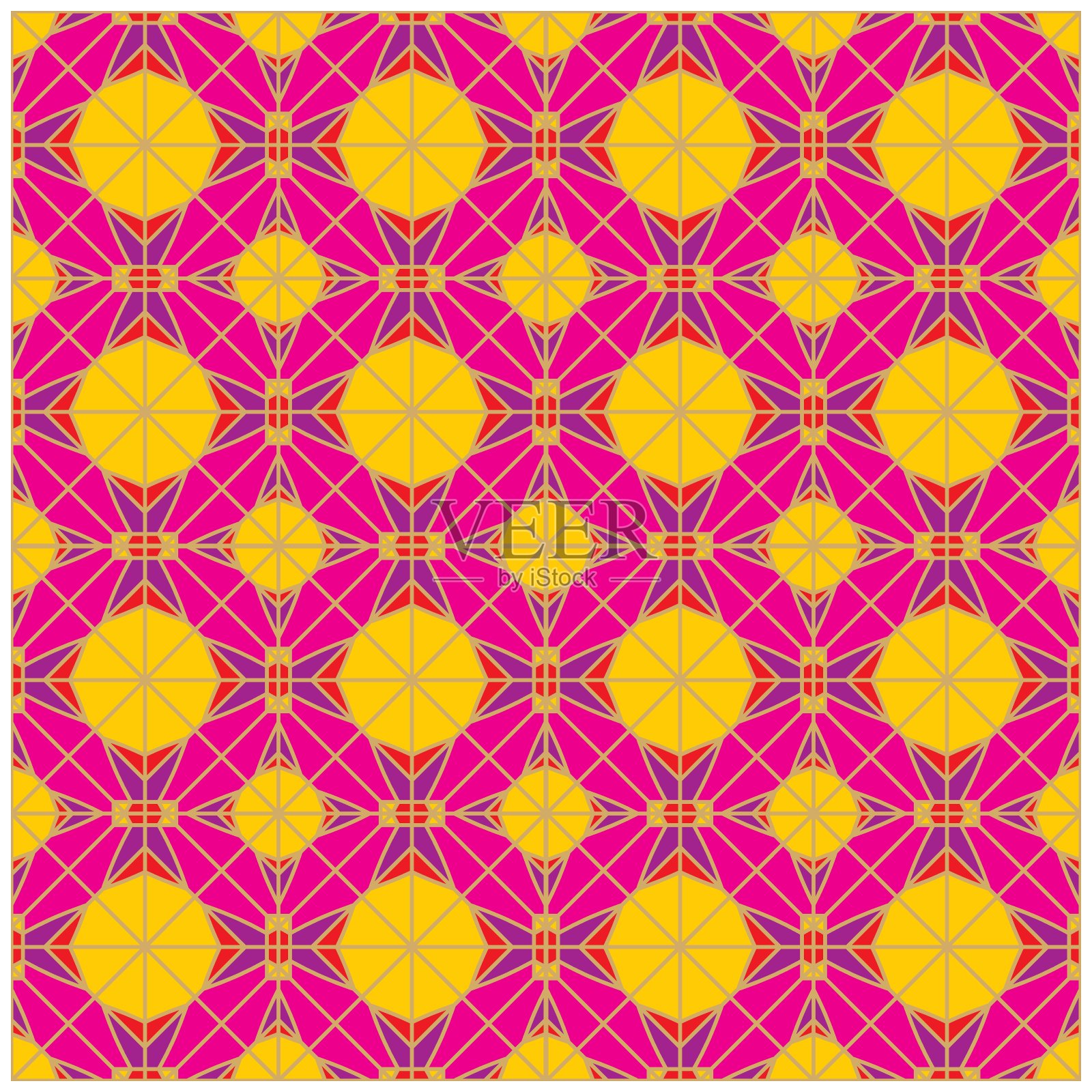 无缝矢量图案，几何图案EPS10矢量插图插画图片素材