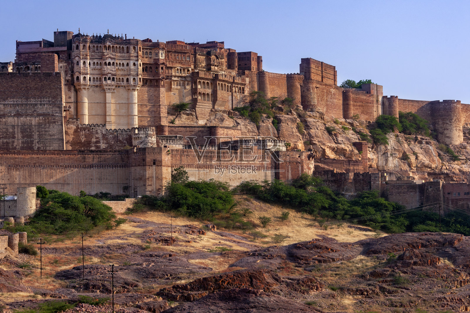 印度焦特布尔的梅兰加尔堡照片摄影图片
