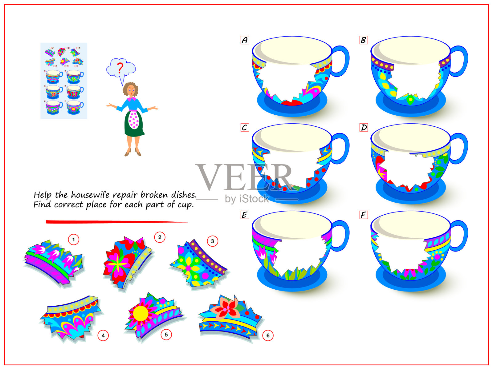 逻辑益智游戏，对儿童和成人的帮助插画图片素材