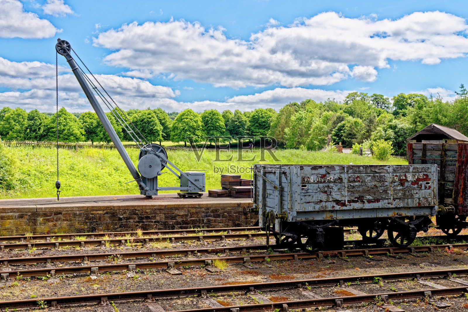Rowlew火车站-比米什村-英国照片摄影图片