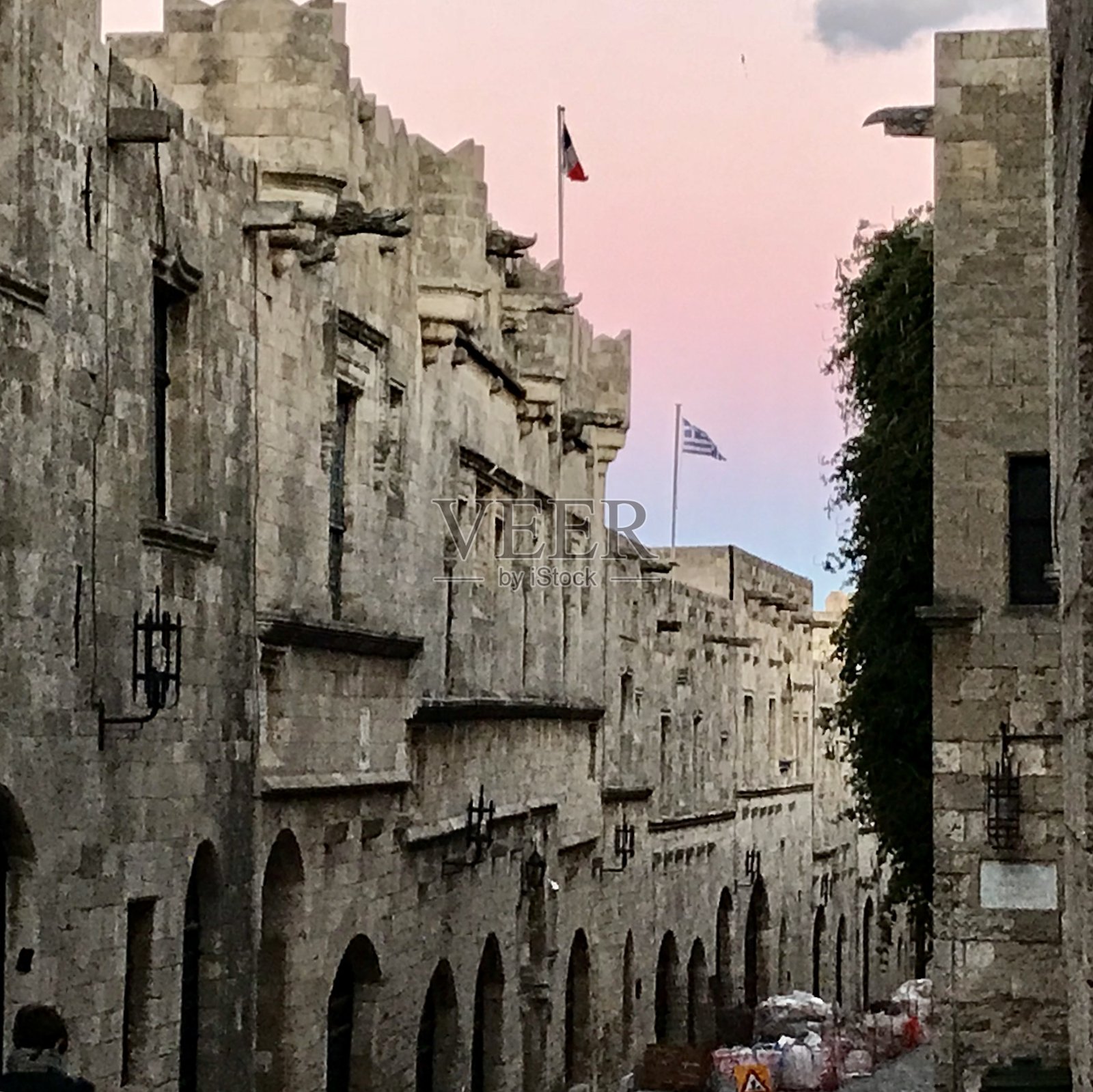 希腊的罗德老城照片摄影图片