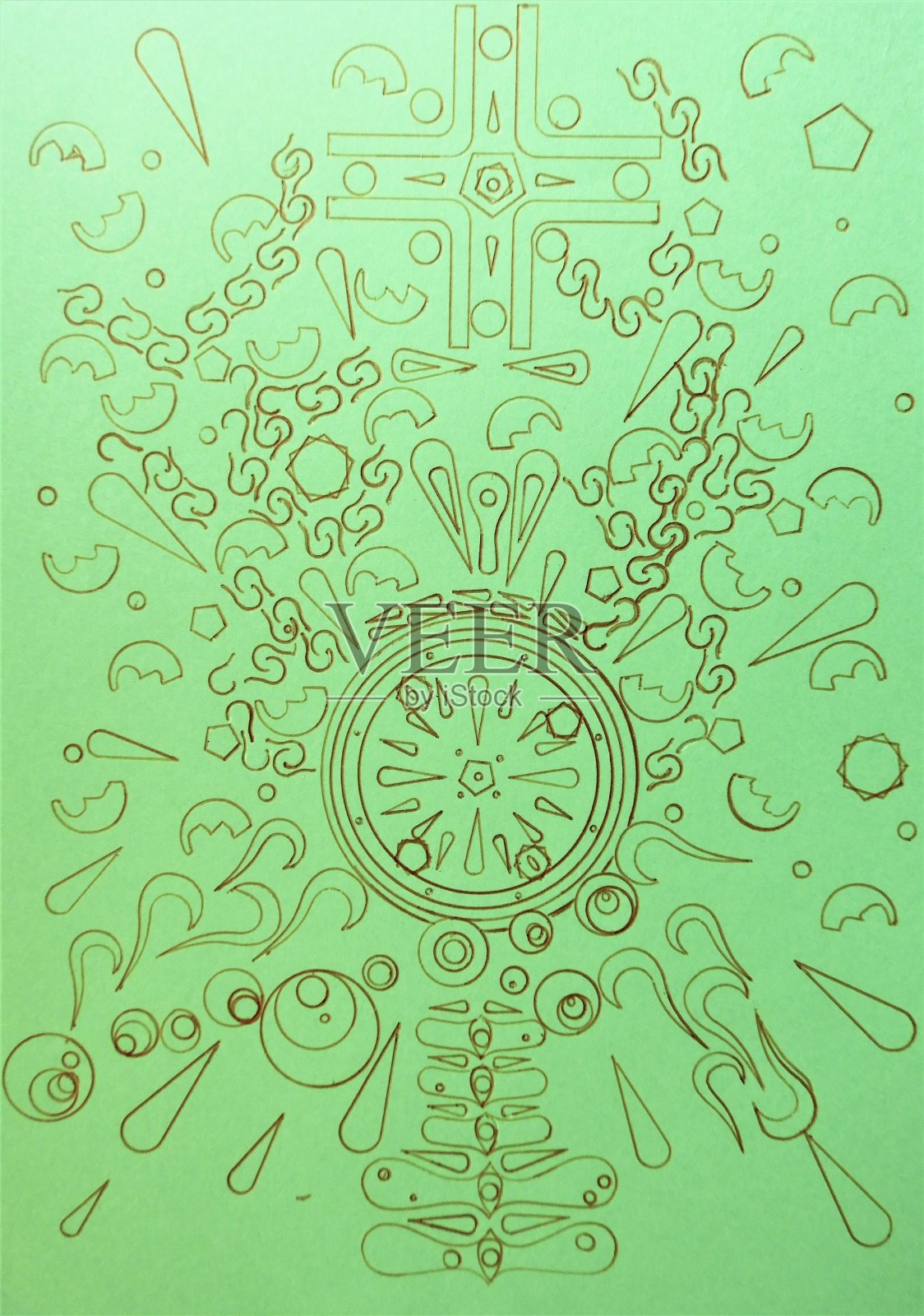 一个说明插画图片素材