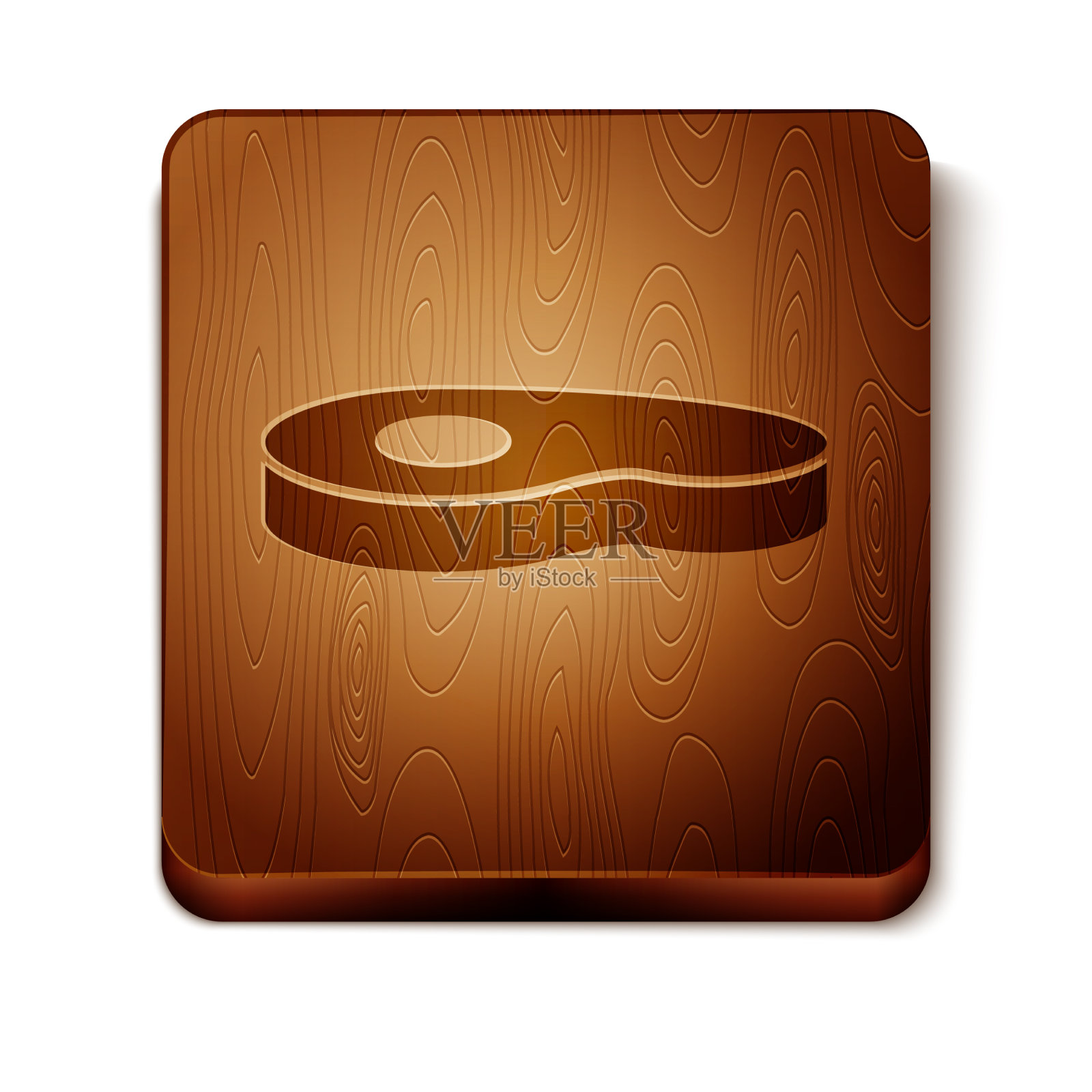 等距牛排肉图标孤立在白色图标素材