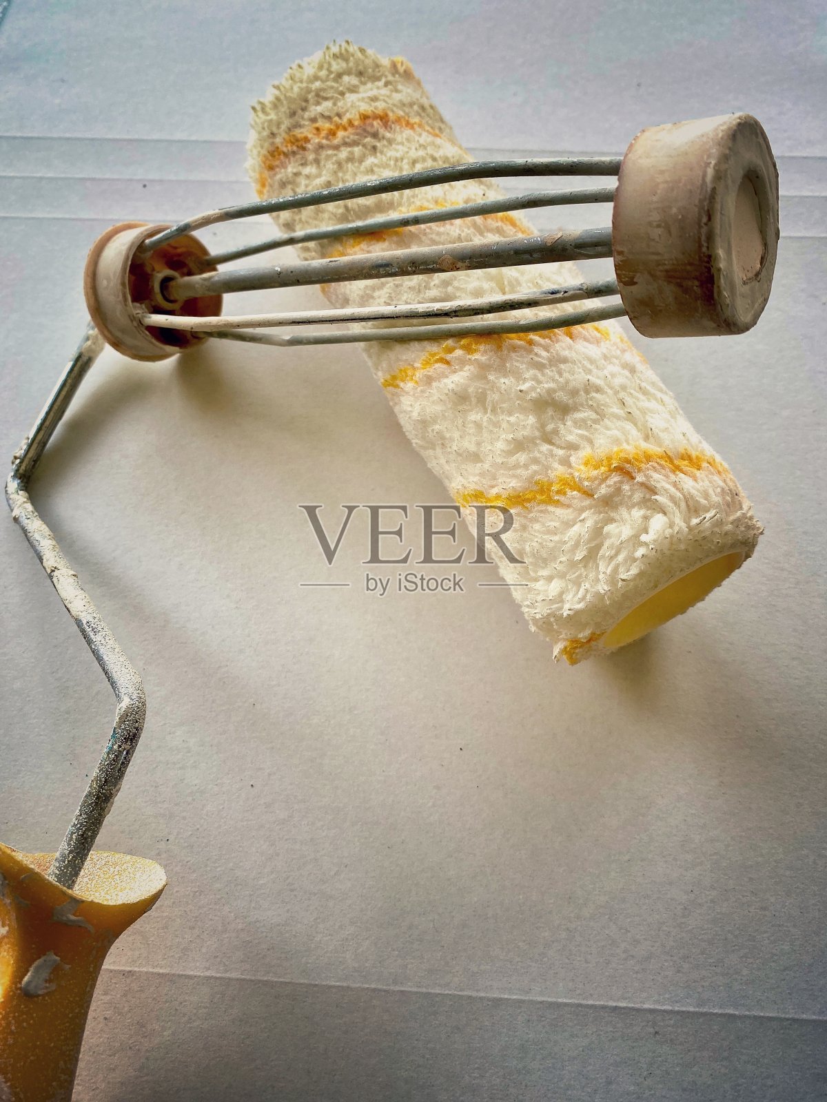 辊涂漆刷照片摄影图片