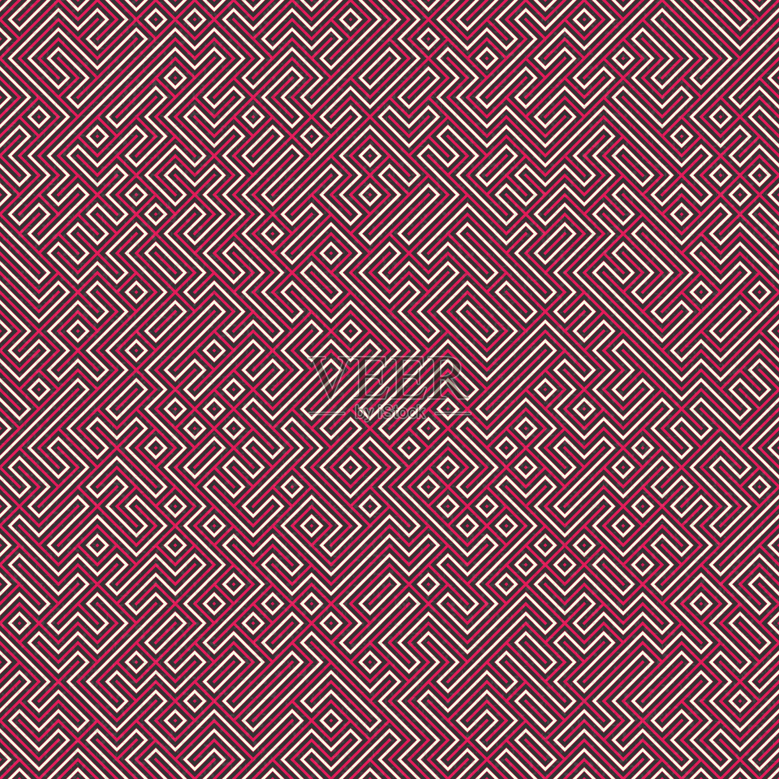 抽象几何图案生成计算艺术插图插画图片素材