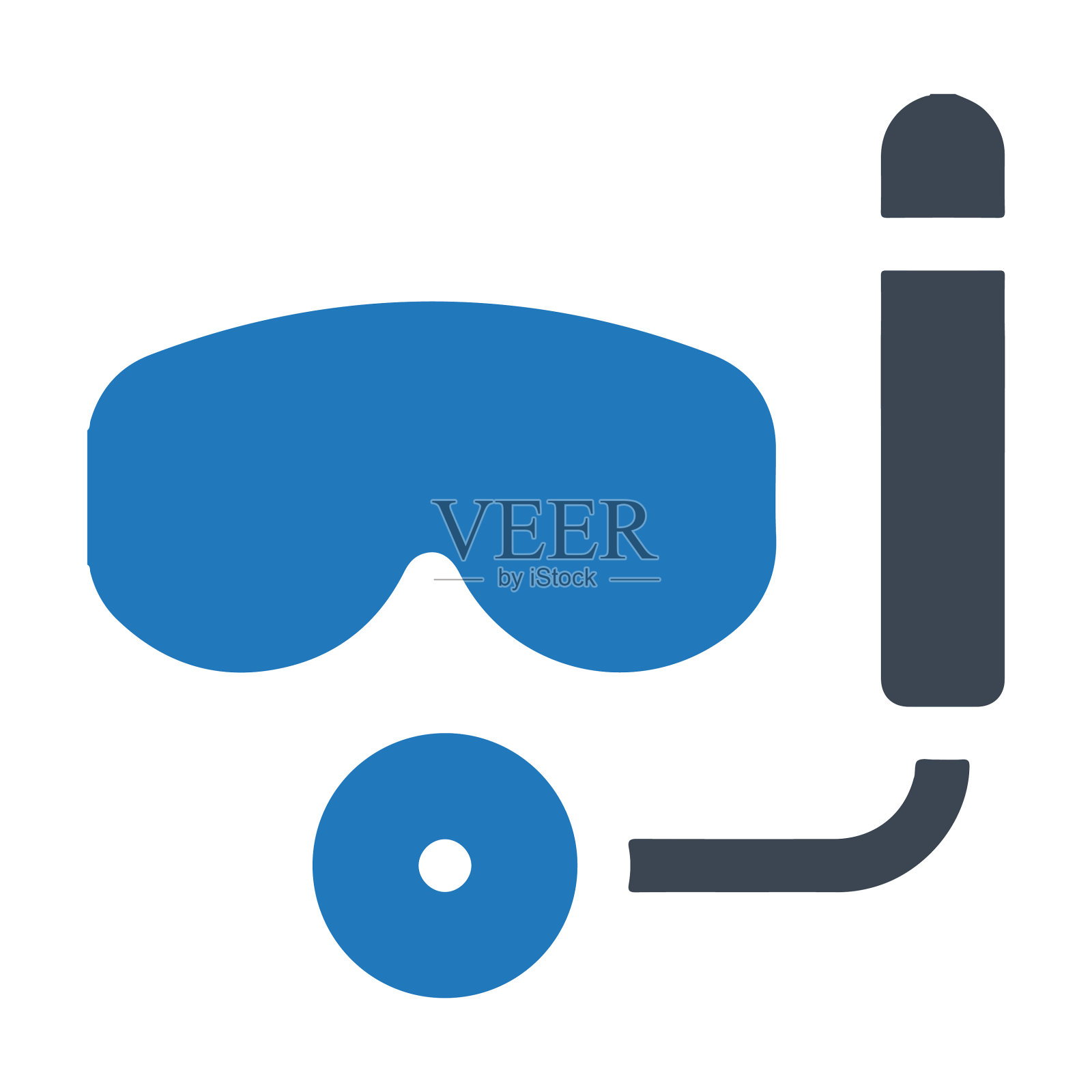 潜水，面具，水肺图标插画图片素材