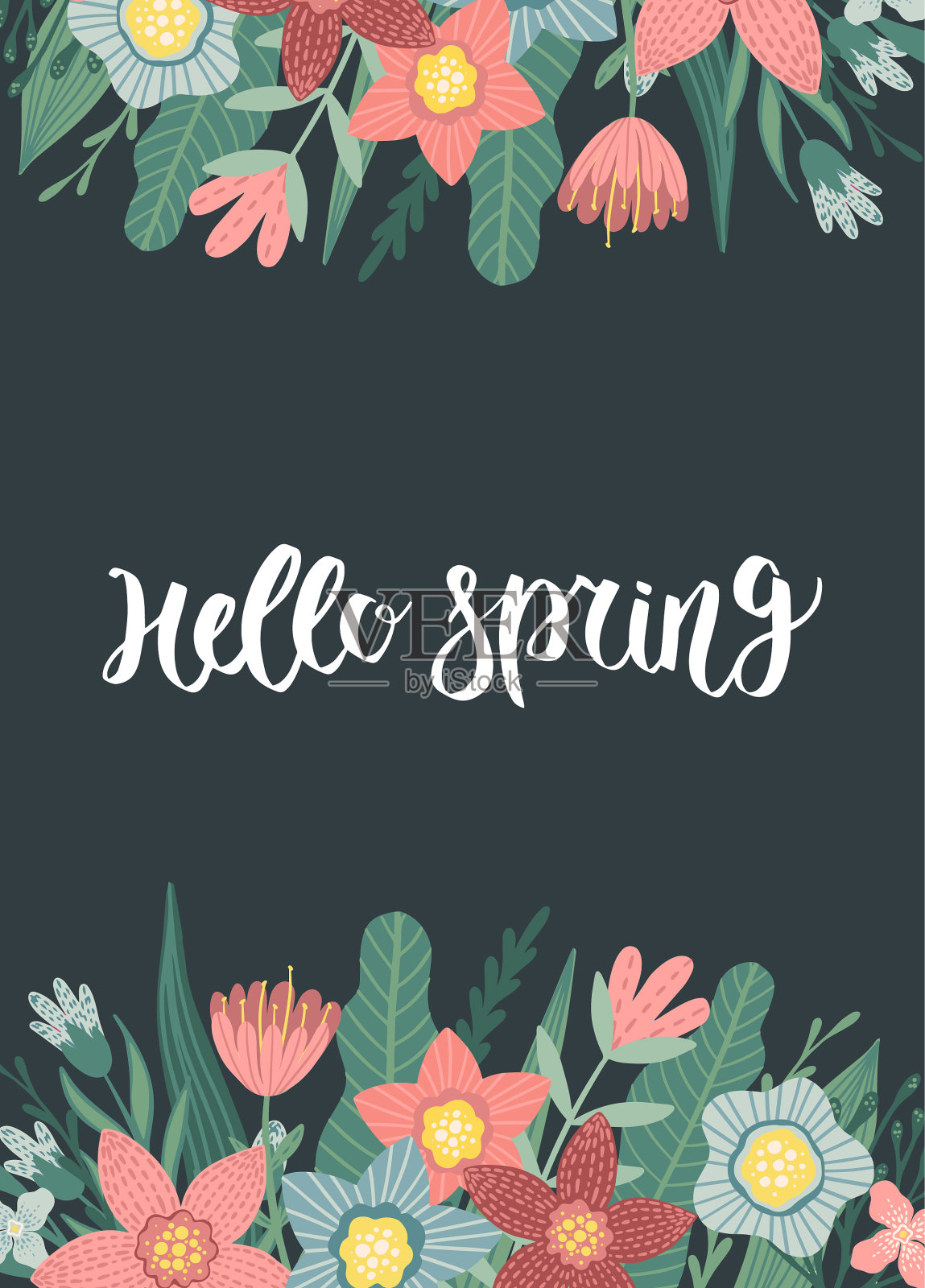 母亲节的海报上有鲜花插画图片素材