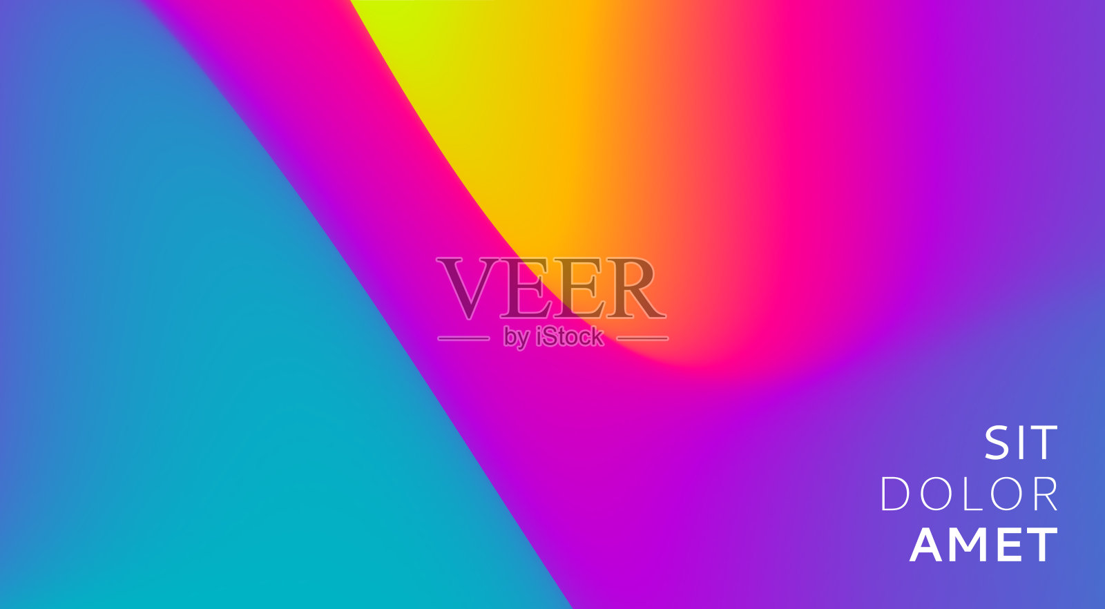 具有动态效果的抽象背景。时髦的梯度。3D矢量插图广告，营销或演示。插画图片素材