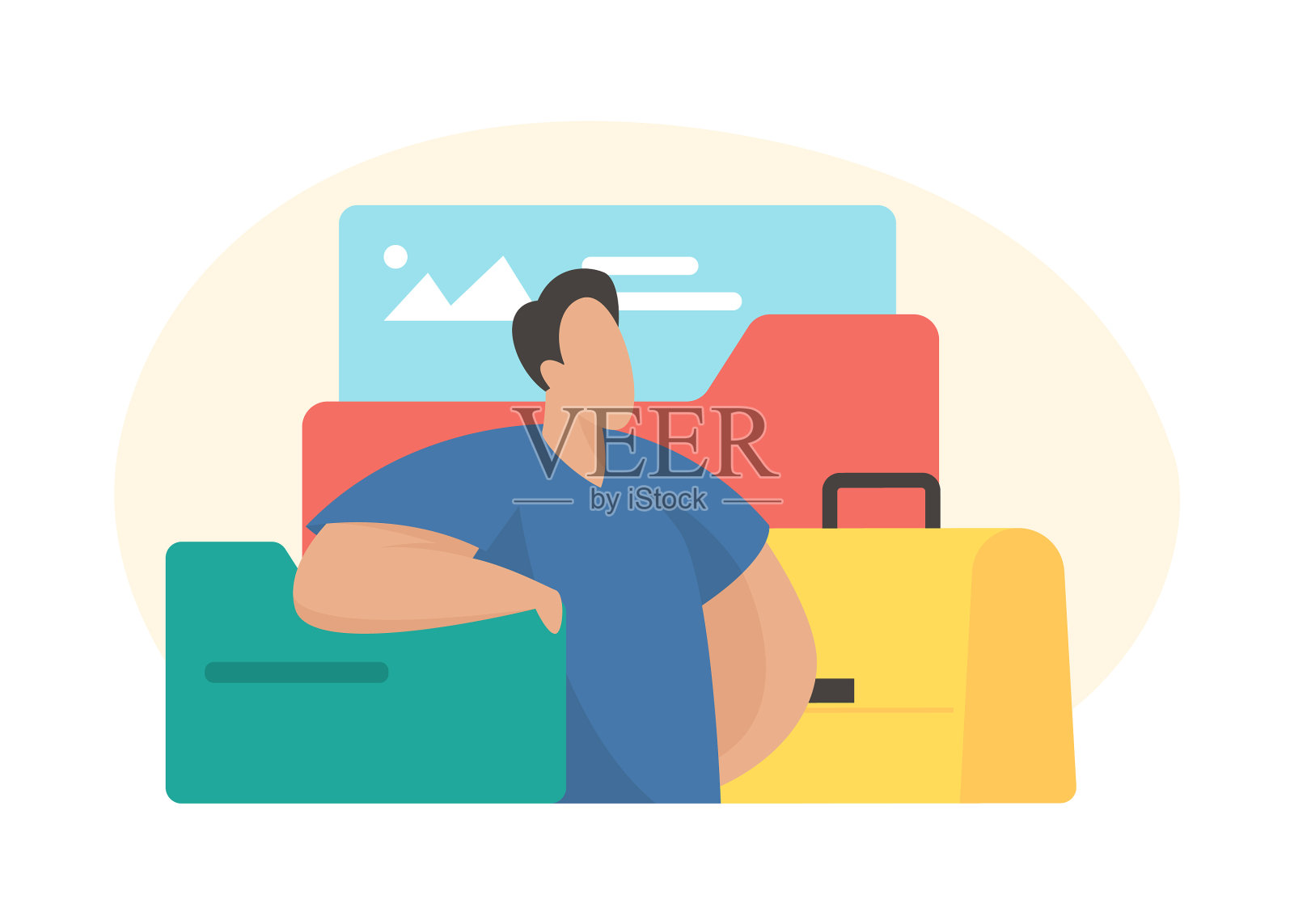 企业投资组合概念设计元素图片