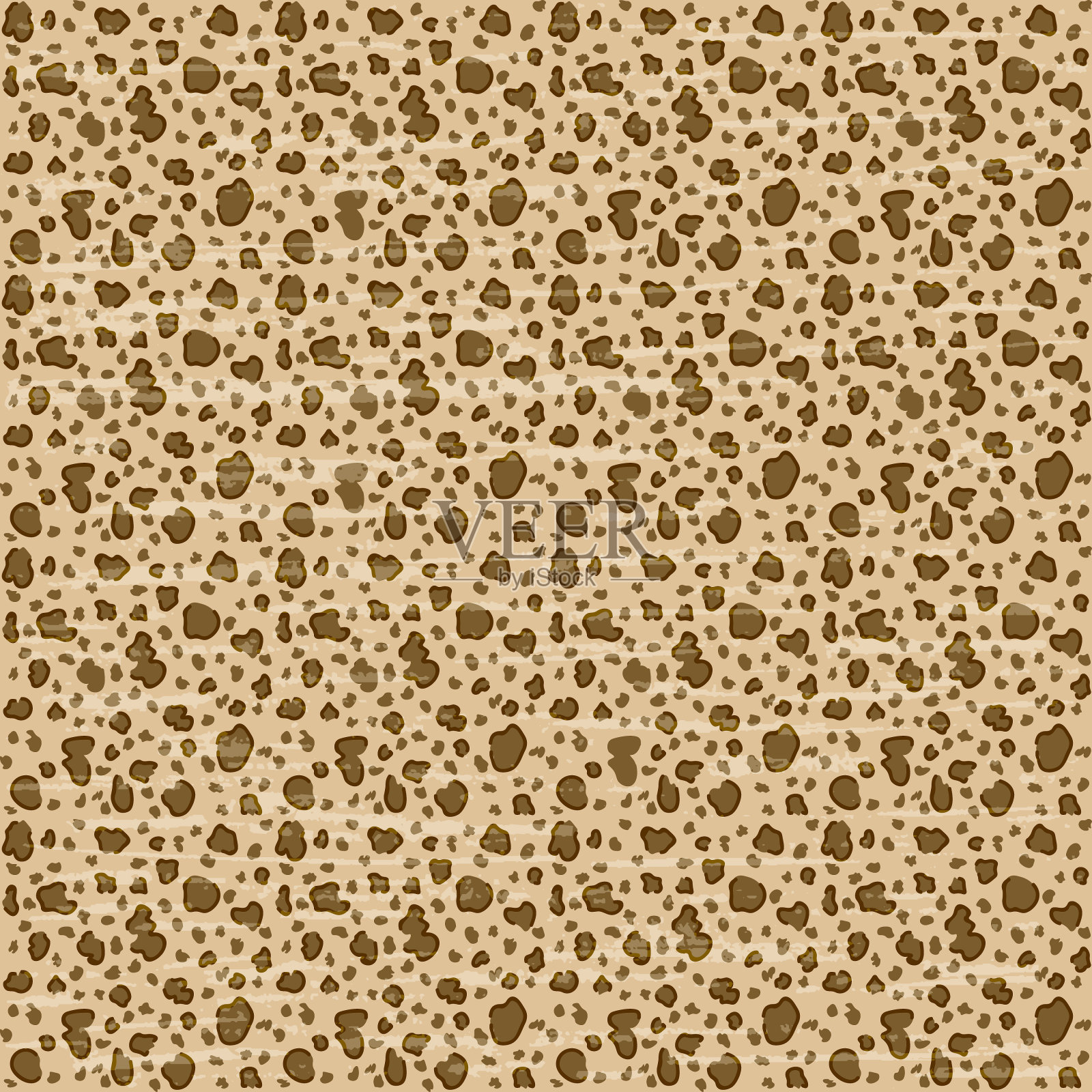 豹皮纹理，设计无缝矢量图案插画图片素材