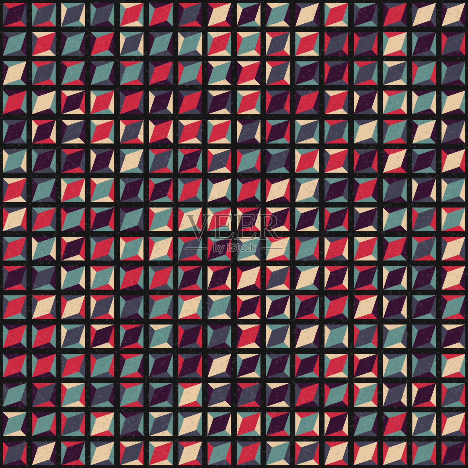 抽象几何图形生成计算艺术插图插画图片素材