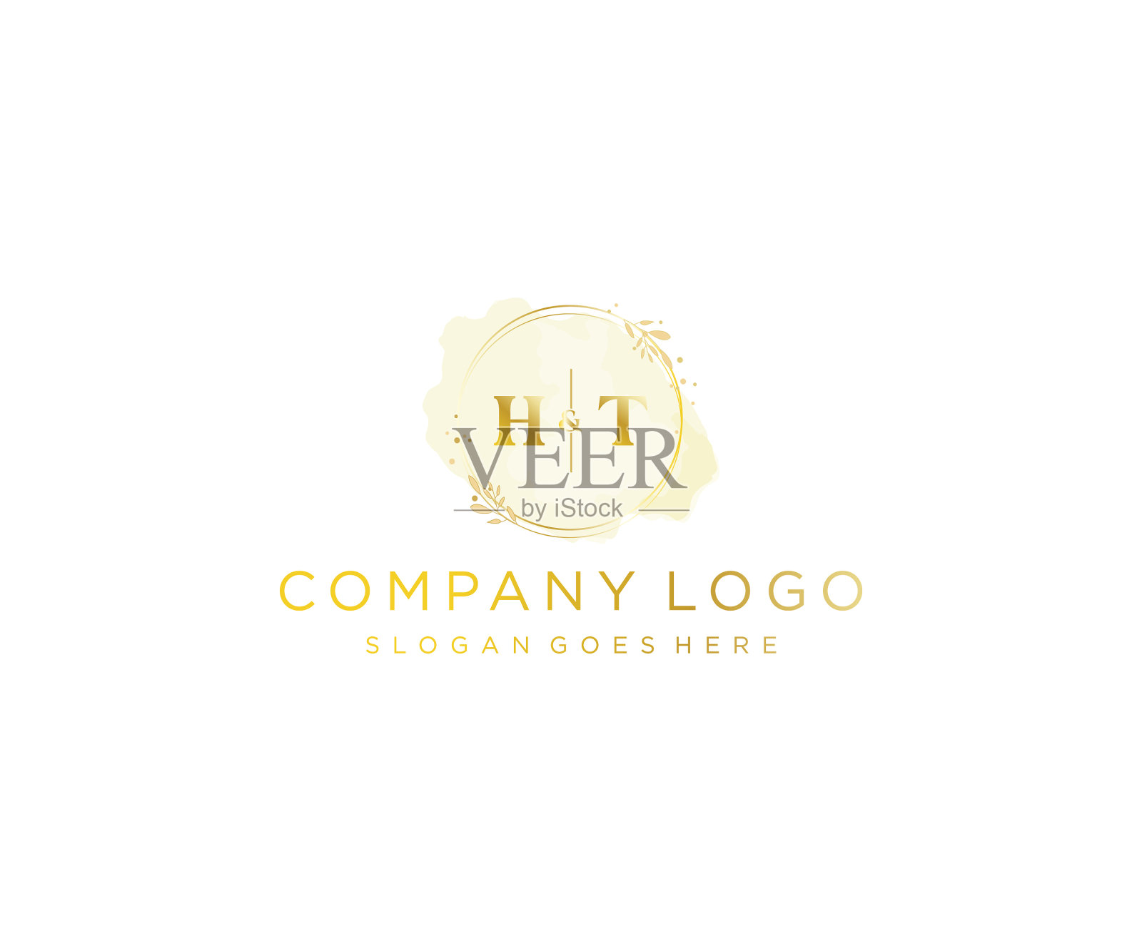 首字母彩色水彩飞溅插画图片素材