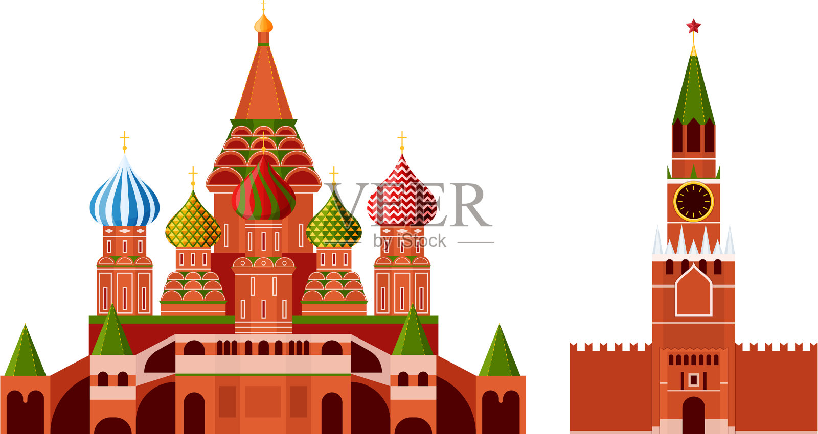 传统的俄罗斯建筑，俄罗斯文化设计元素图片