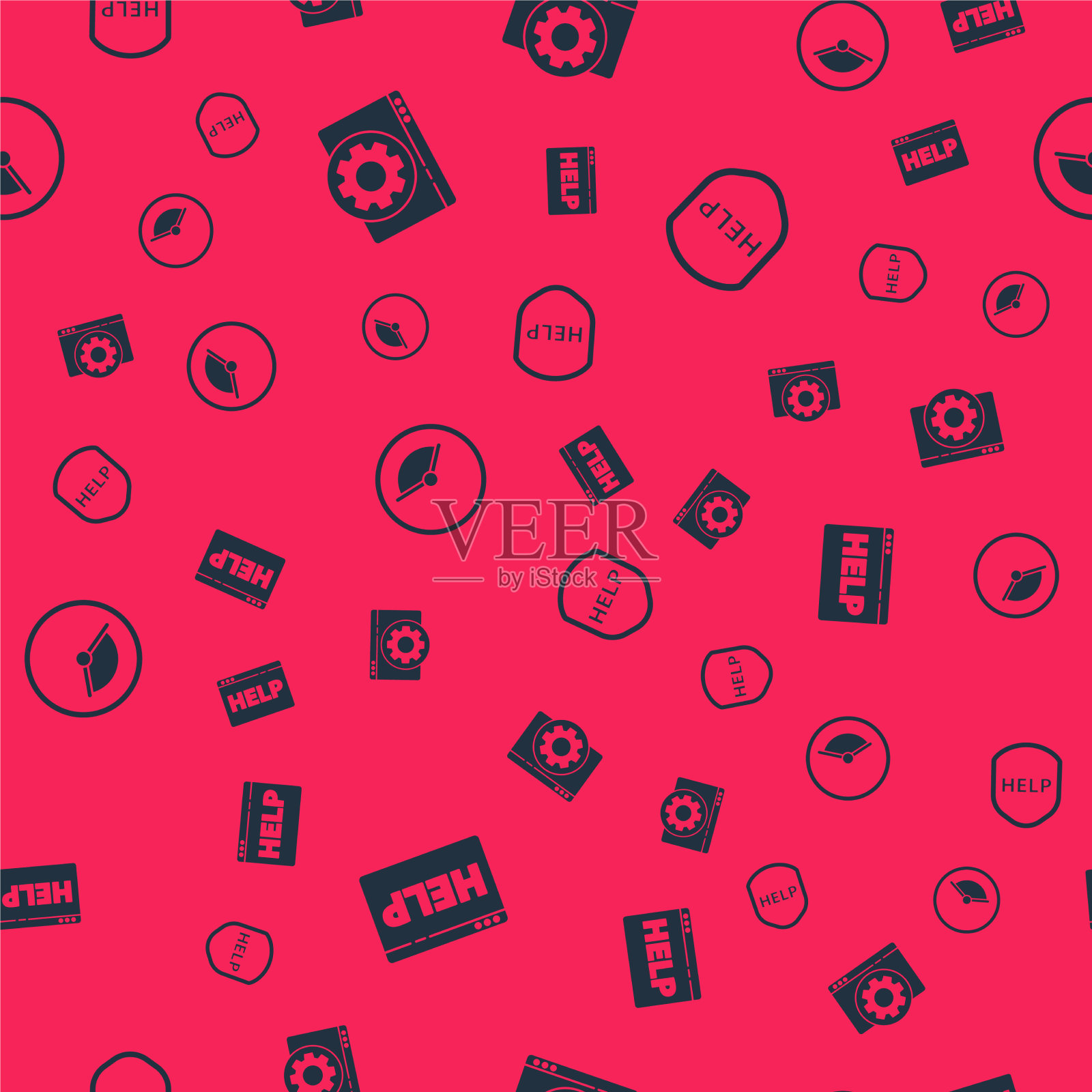 设置浏览器帮助设置时间管理和图标素材