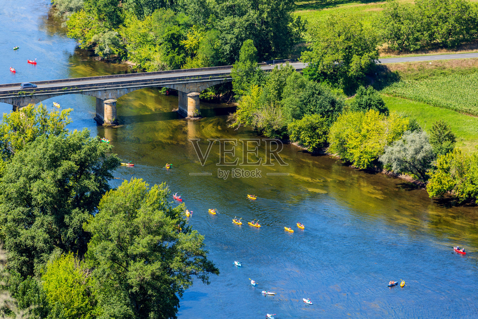 来自Domme的Dordogne山谷照片摄影图片