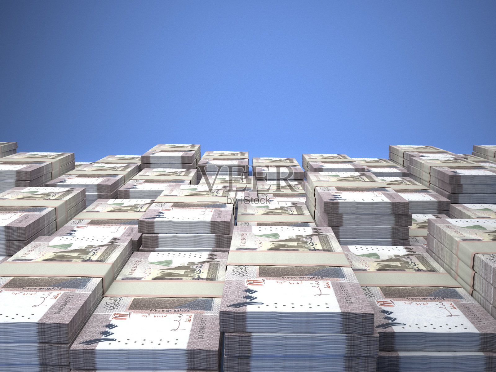 苏丹钞票。Sudanesepound账单。100年西班牙磅。商业、金融背景。照片摄影图片