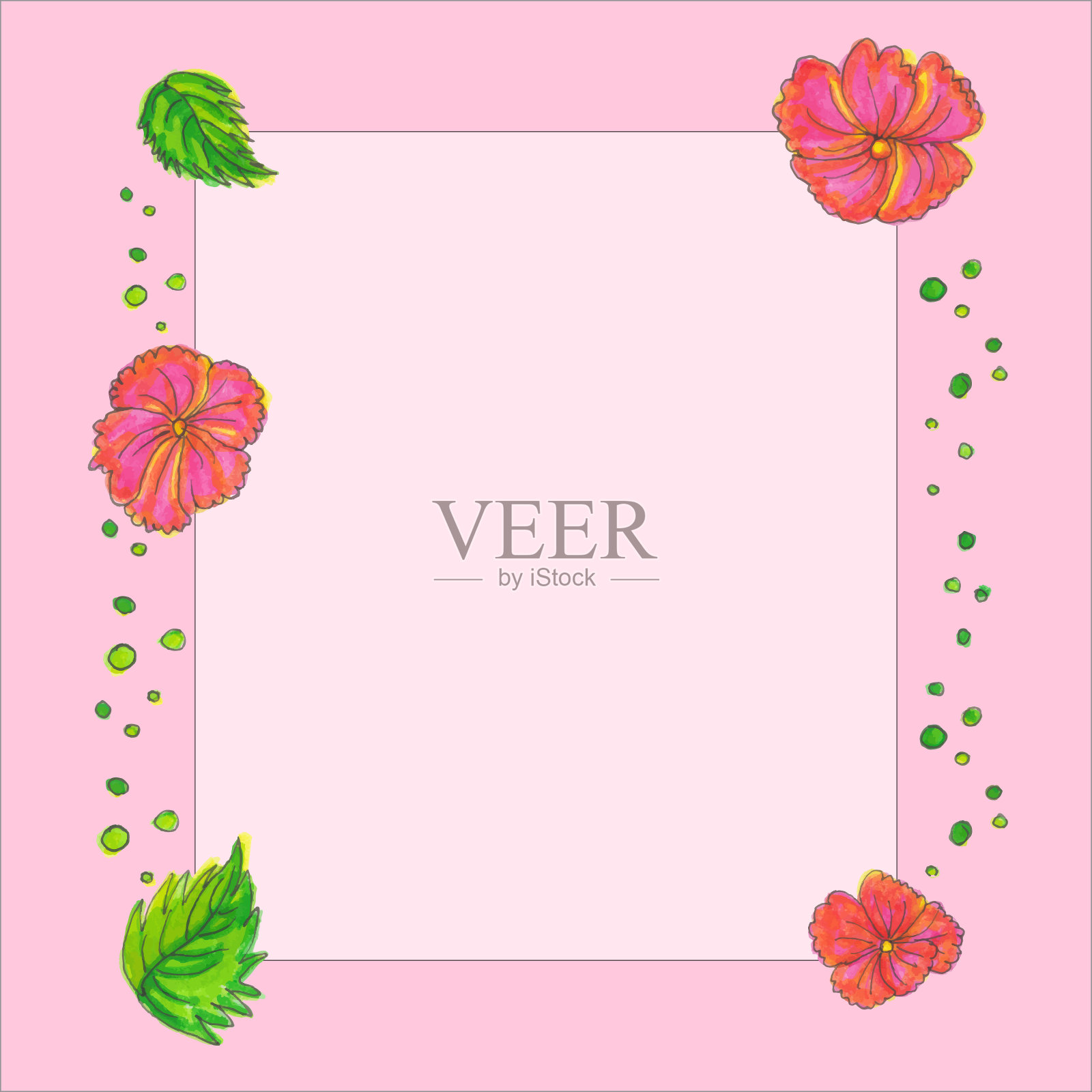 手绘插图信设计。标记画。插画图片素材