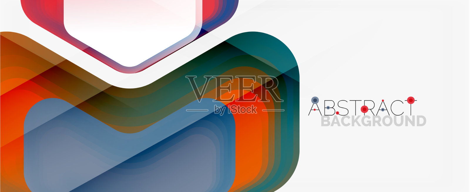 三维箭头几何构成抽象插画图片素材