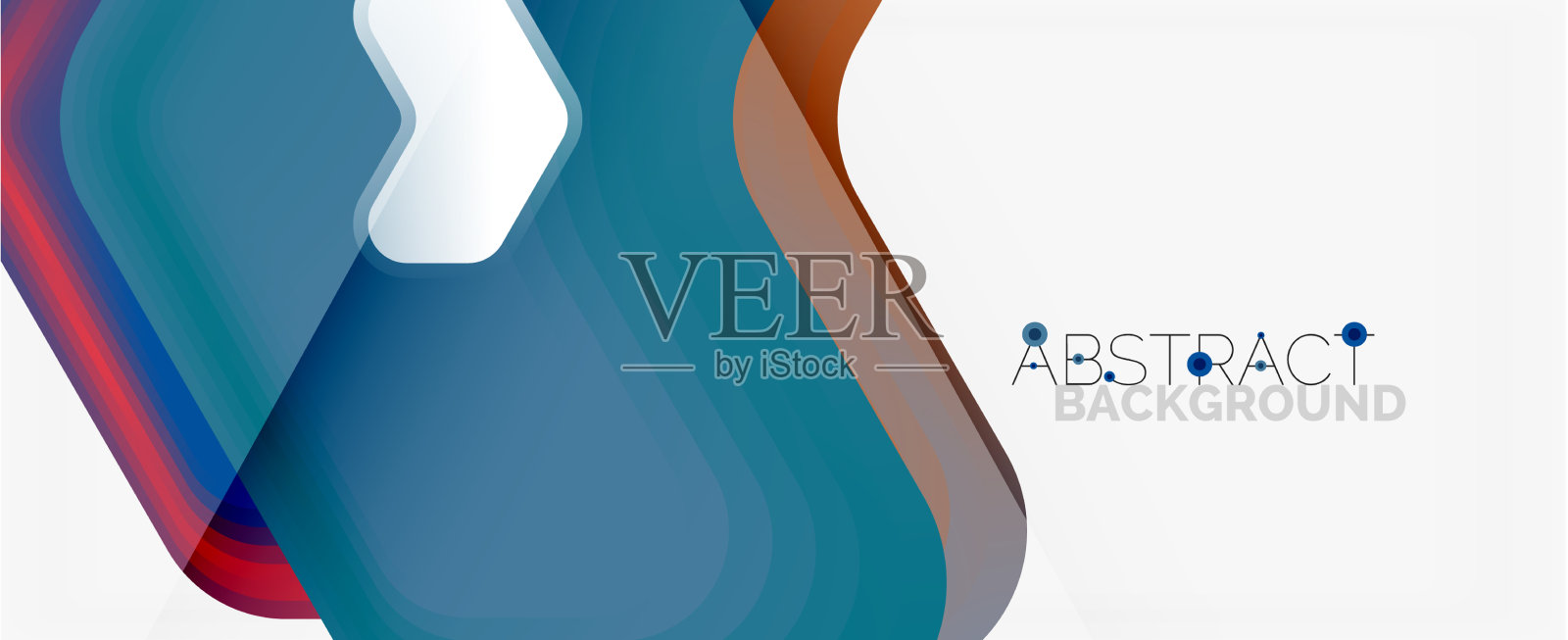 三维箭头几何构成抽象插画图片素材