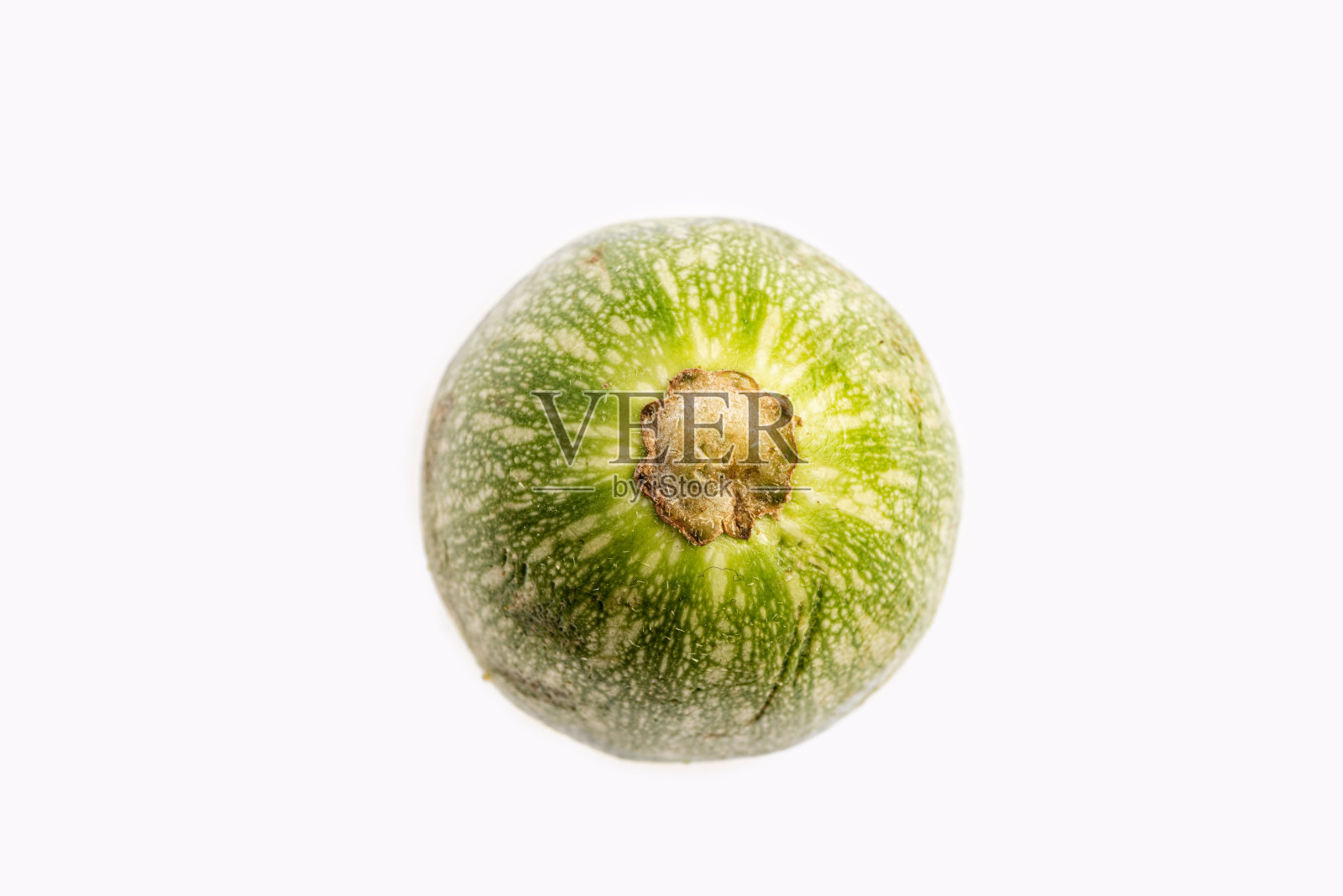 白色背景上的西葫芦底部特写照片摄影图片