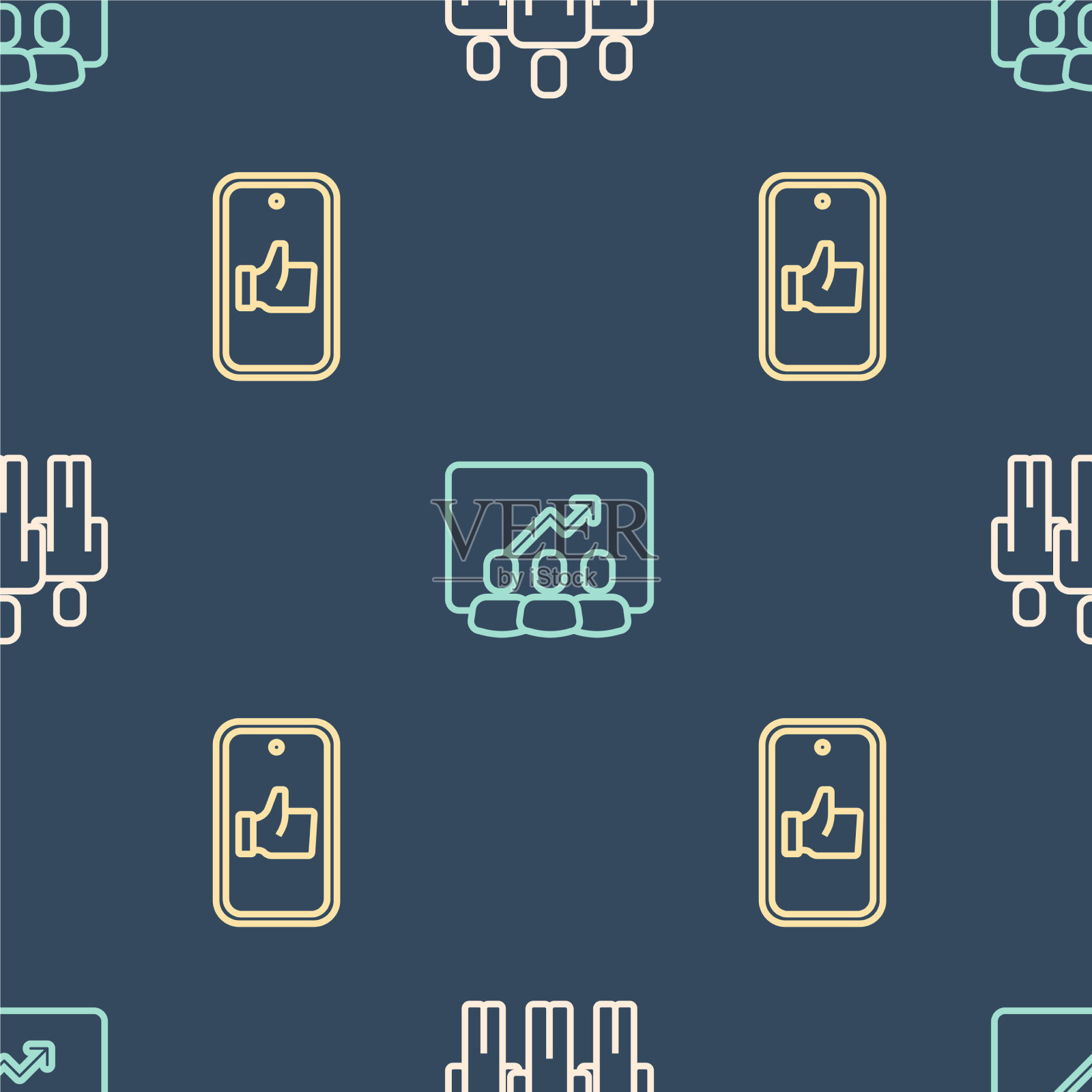 集用户群手喜欢和项目组图标素材