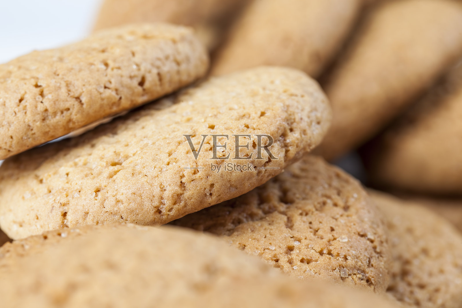 多孔结构的真圆饼干，圆饼干照片摄影图片