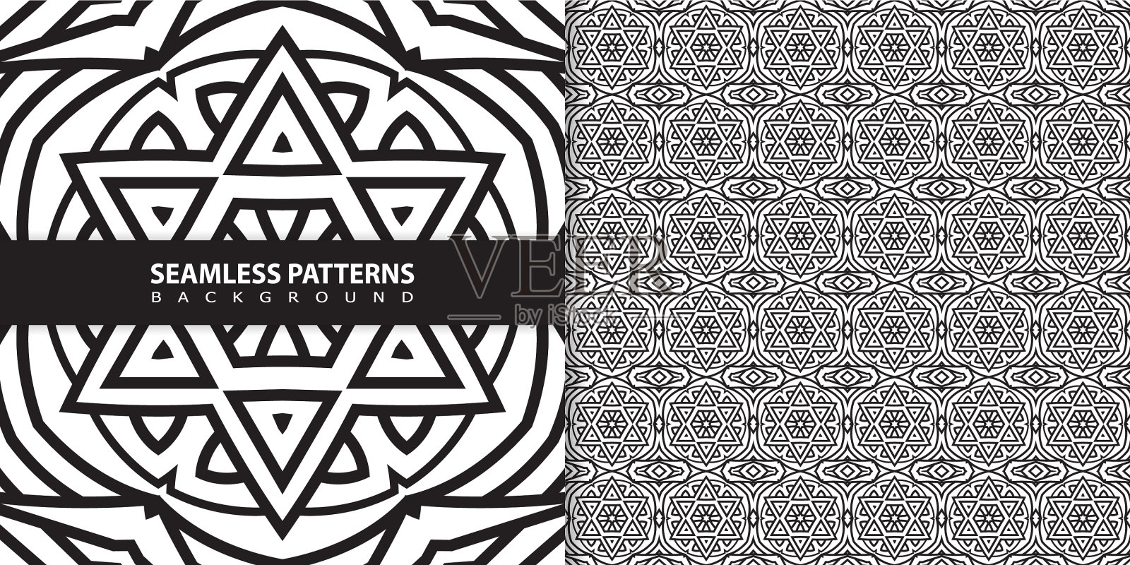 经典蜡染无缝图案背景插画图片素材