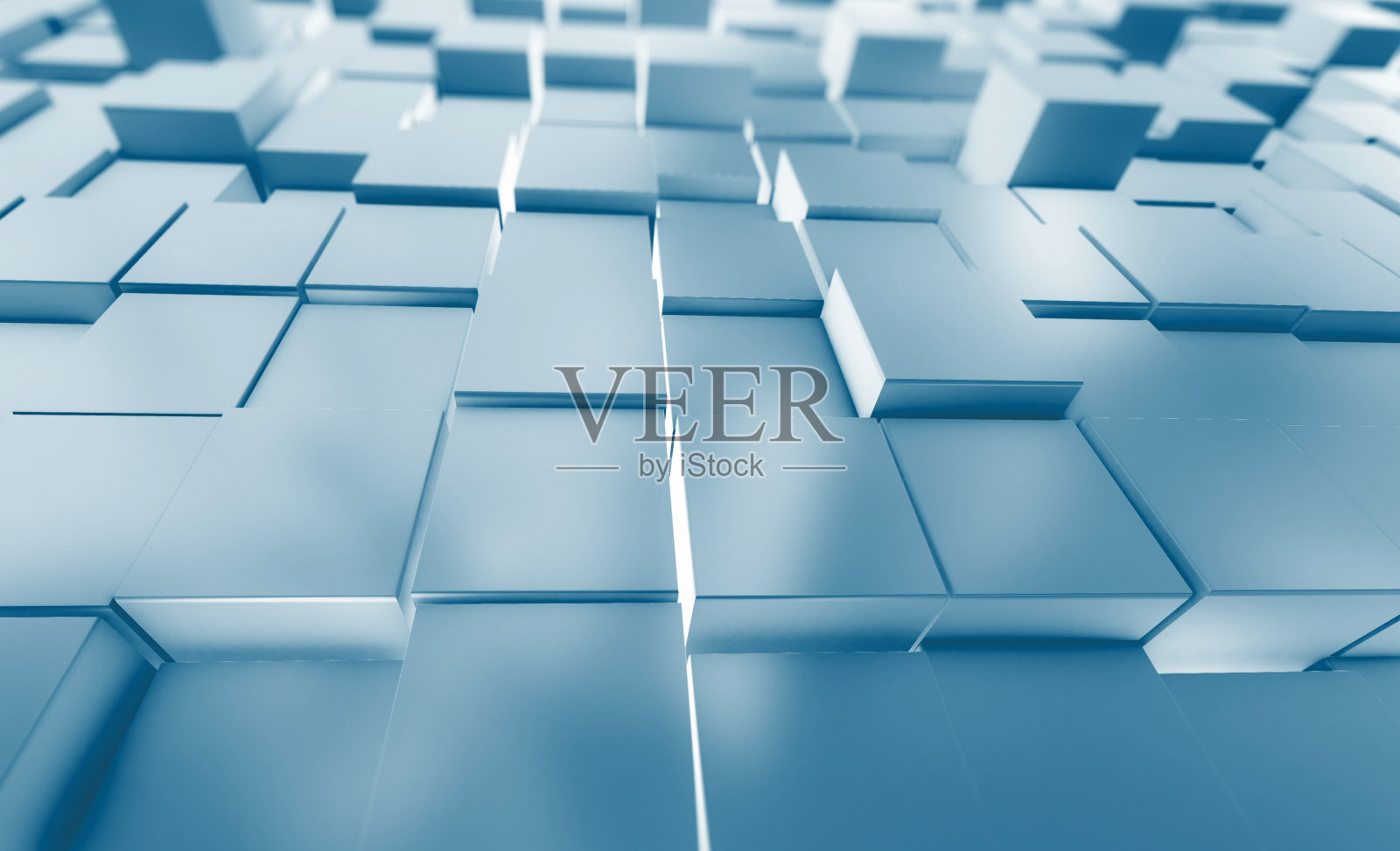 几何立方体形状抽象背景。3d渲染。照片摄影图片