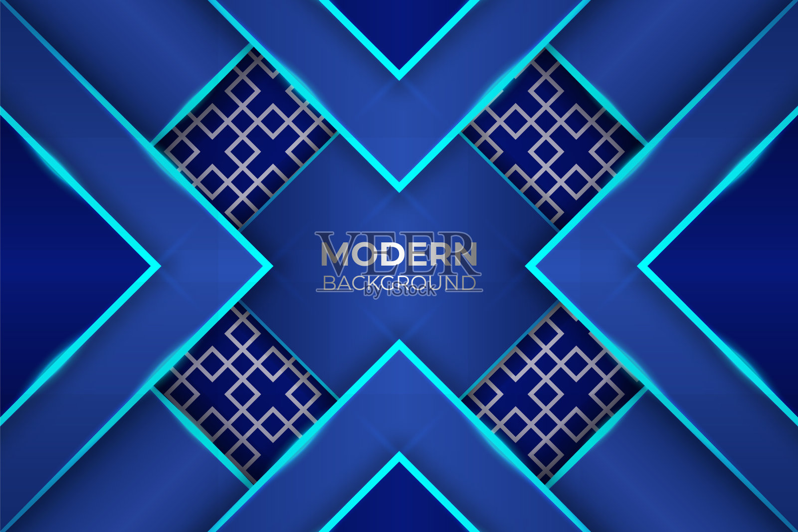 未来抽象的广场豪华辉光浅蓝色插画图片素材