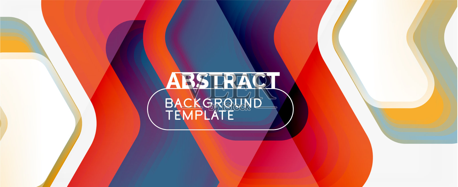 三维箭头几何构成抽象插画图片素材